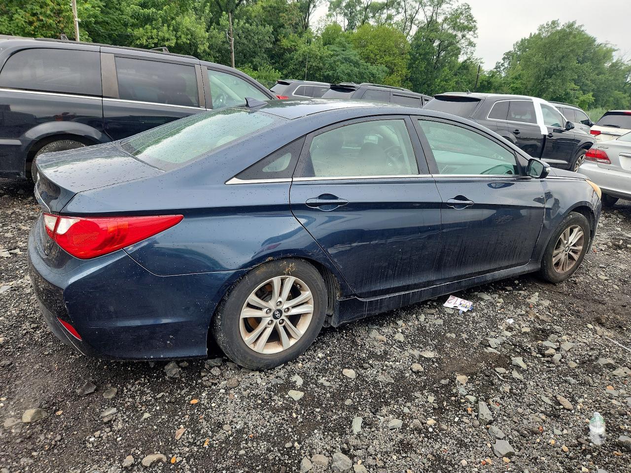 2014 Hyundai Sonata Gls Blue vin: 5NPEB4AC6EH862441