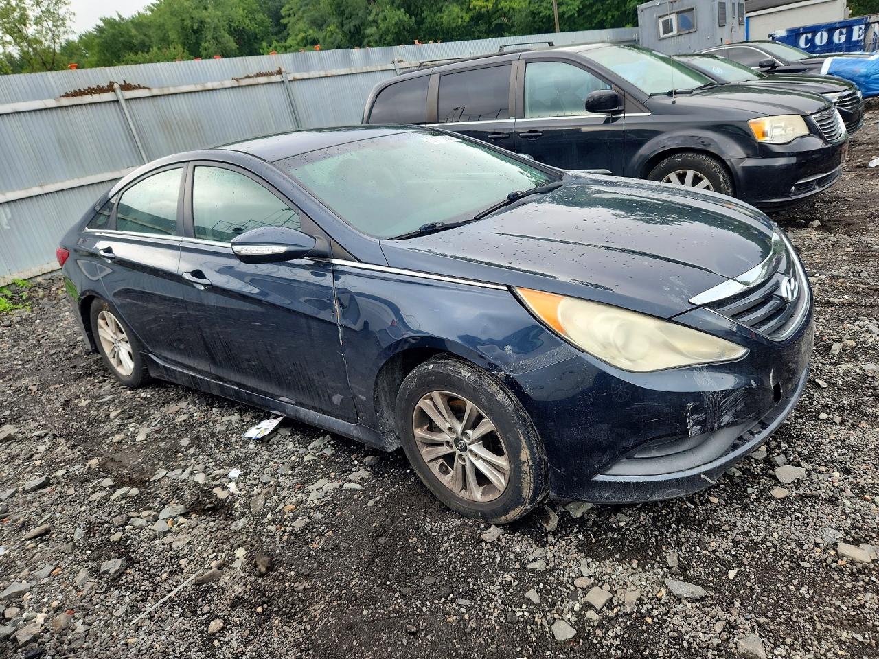 2014 Hyundai Sonata Gls Blue vin: 5NPEB4AC6EH862441