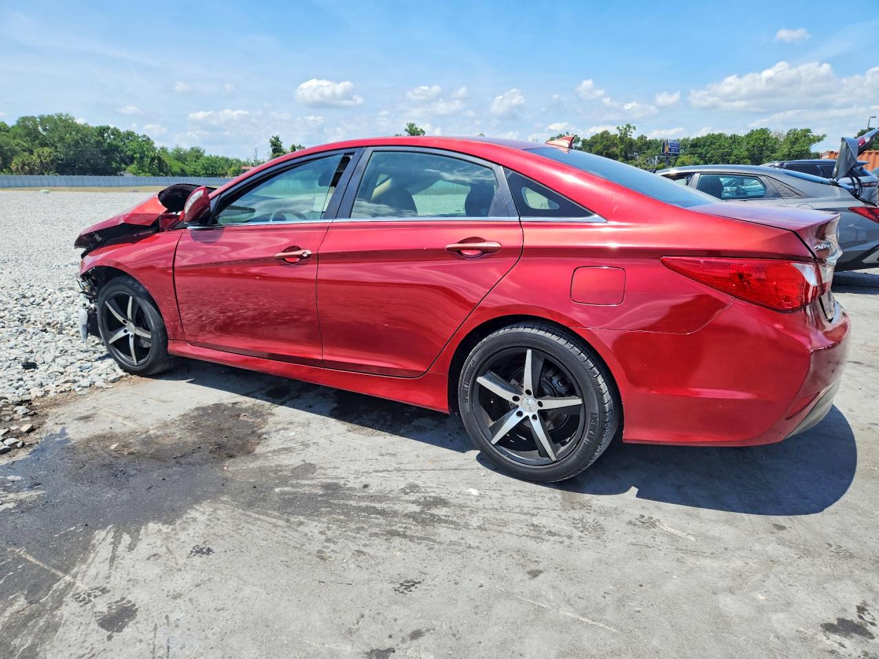 2014 Hyundai Sonata Gls Red vin: 5NPEB4AC6EH889106