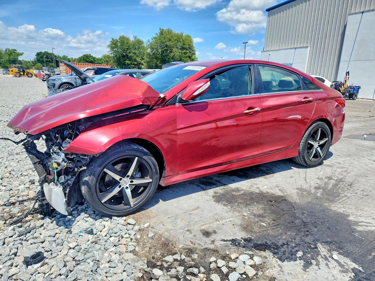 2014 Hyundai Sonata Gls Красный vin: 5NPEB4AC6EH889106