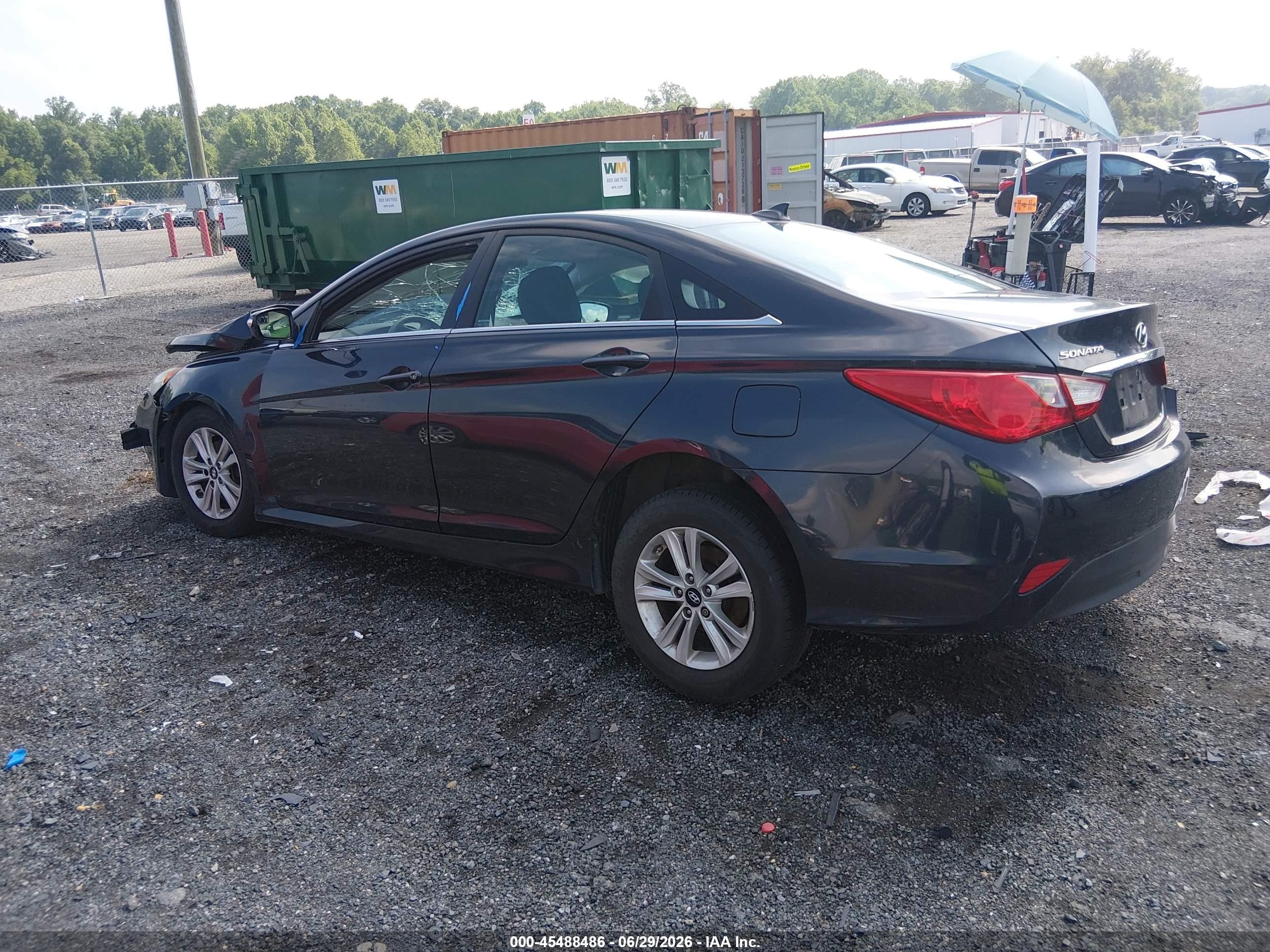 2014 Hyundai Sonata Gls Blue vin: 5NPEB4AC6EH891602
