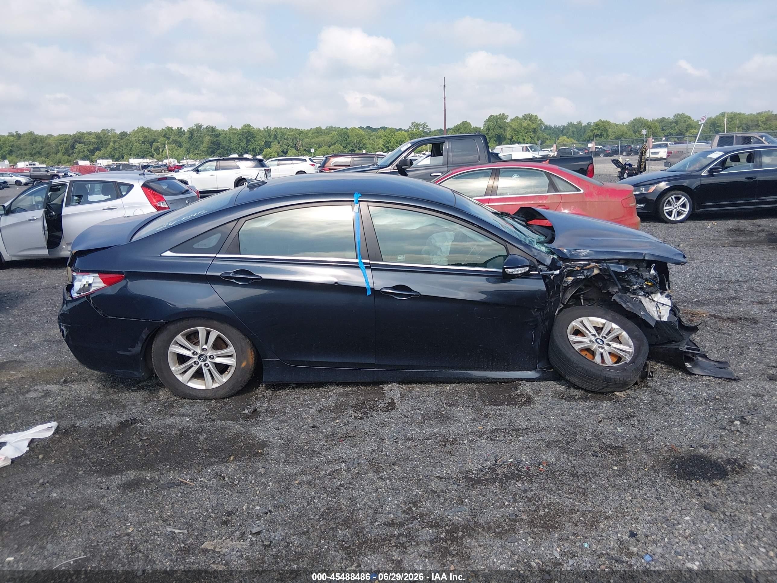 2014 Hyundai Sonata Gls Blue vin: 5NPEB4AC6EH891602