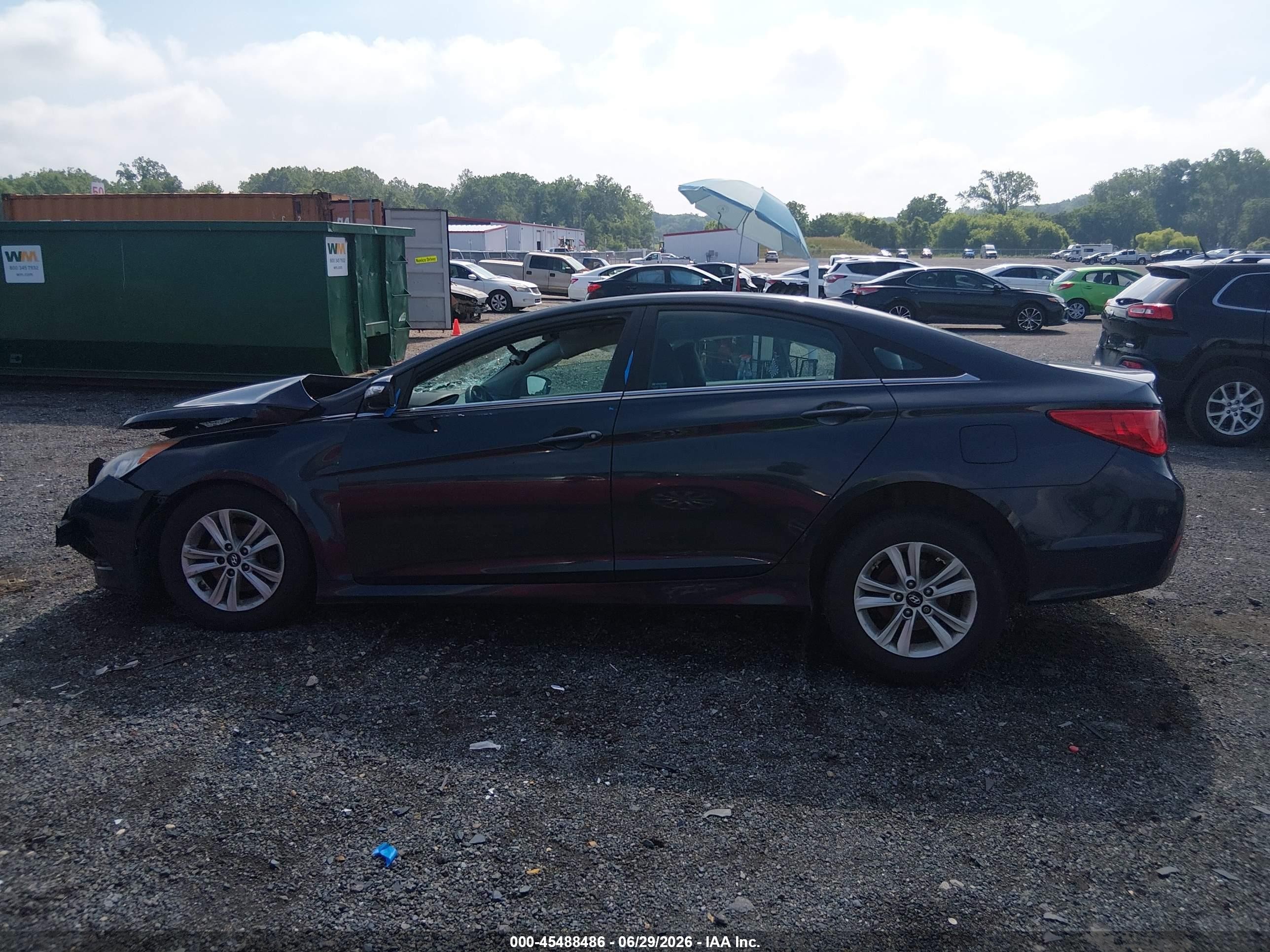 2014 Hyundai Sonata Gls Blue vin: 5NPEB4AC6EH891602