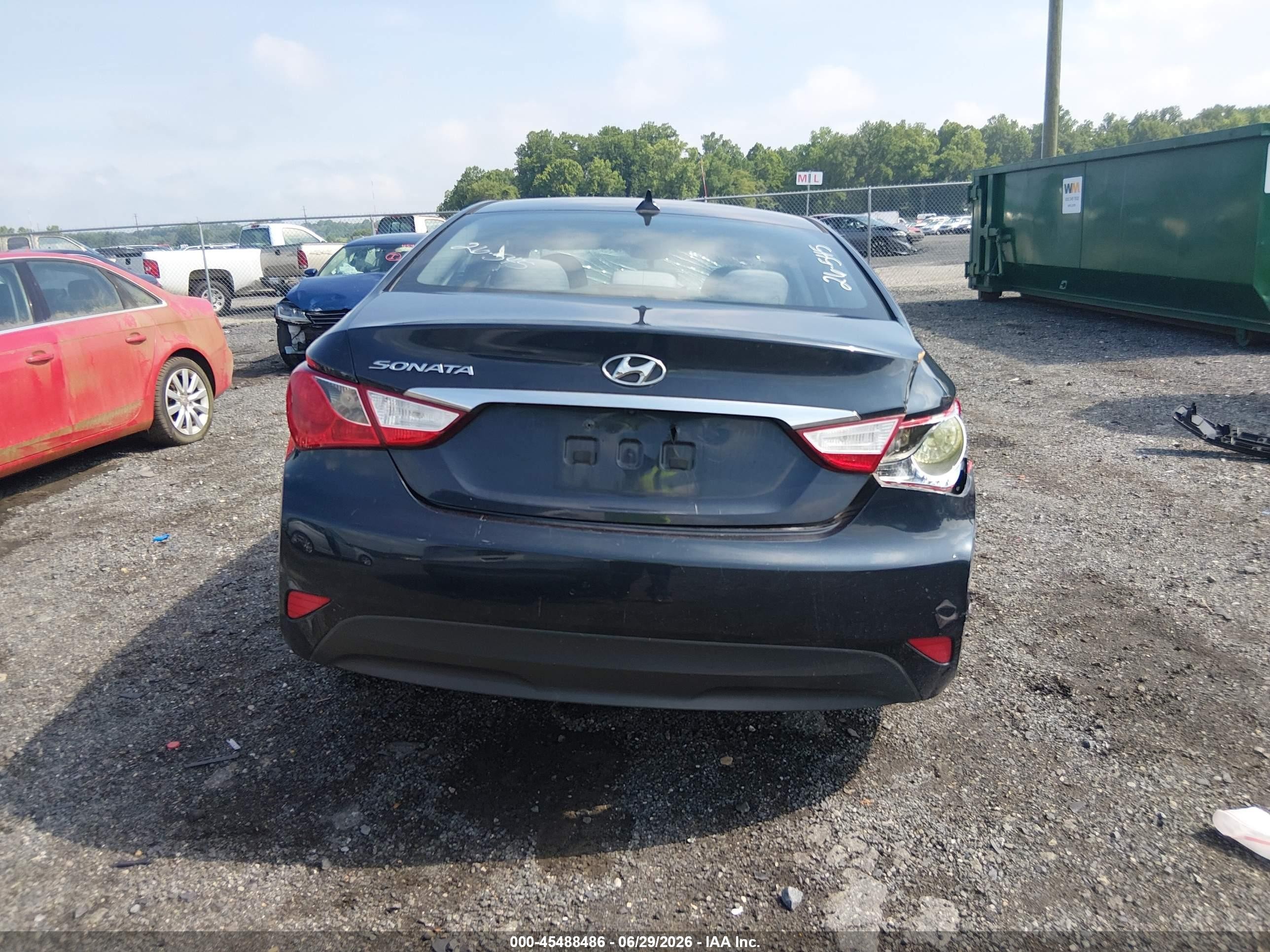 2014 Hyundai Sonata Gls Blue vin: 5NPEB4AC6EH891602