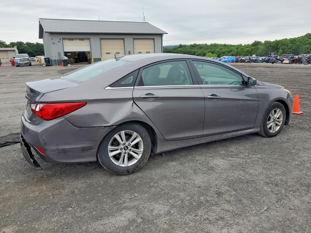 2014 Hyundai Sonata Gls Gray vin: 5NPEB4AC6EH893060