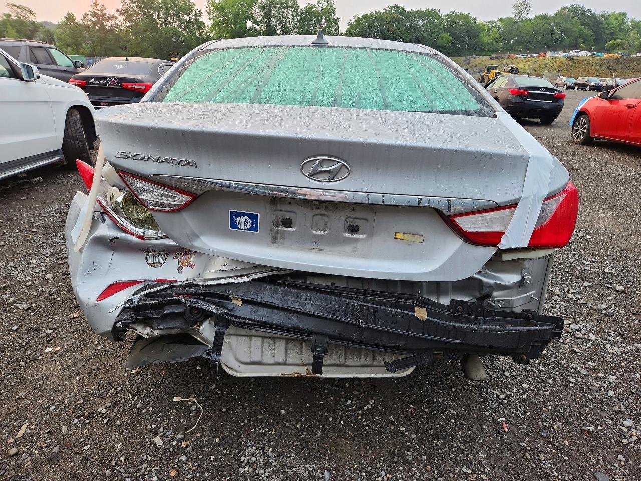 2014 Hyundai Sonata Gls Silver vin: 5NPEB4AC6EH895083