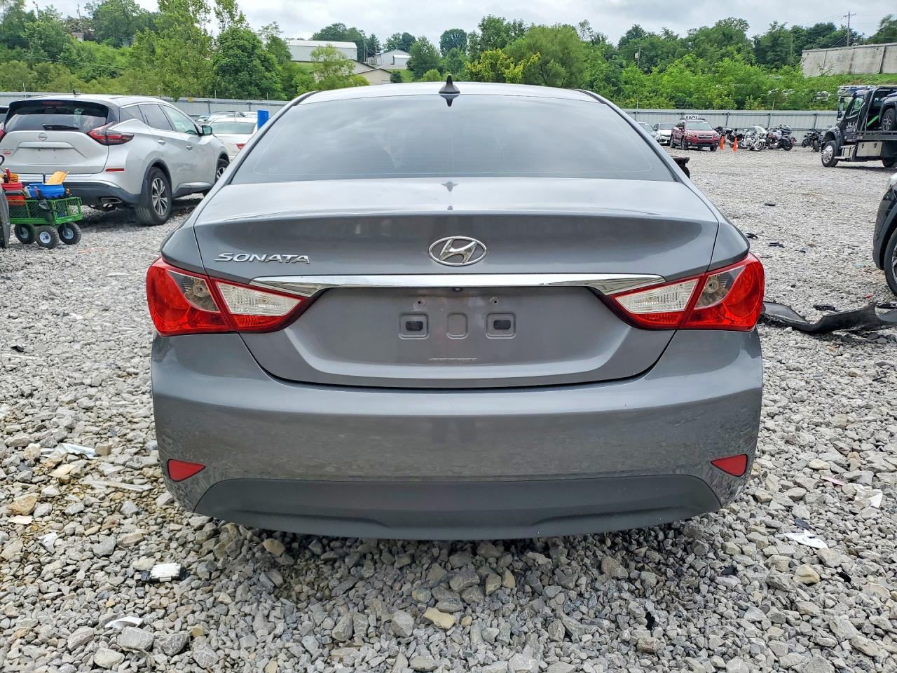 2014 Hyundai Sonata Gls Gray vin: 5NPEB4AC6EH899165