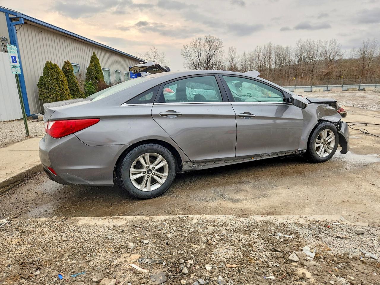 2014 Hyundai Sonata Gls Gray vin: 5NPEB4AC6EH904607