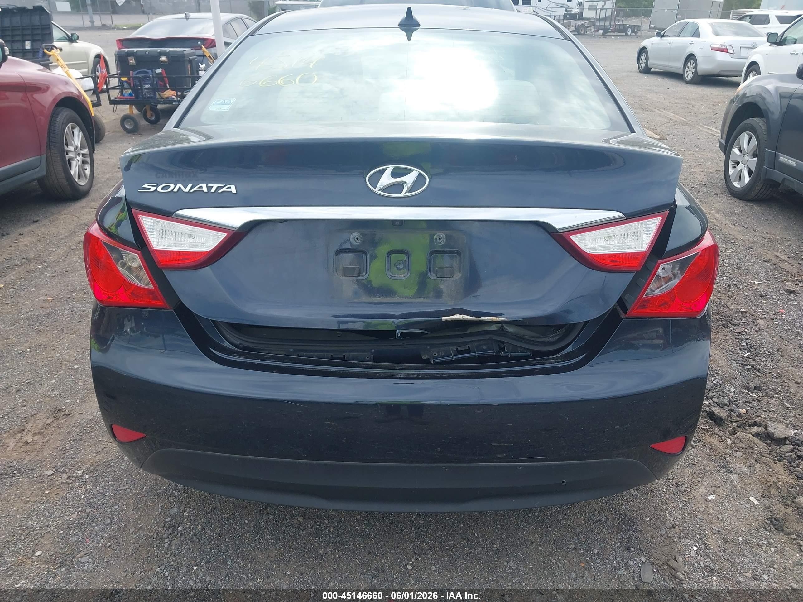 2014 Hyundai Sonata Gls Blue vin: 5NPEB4AC6EH905532
