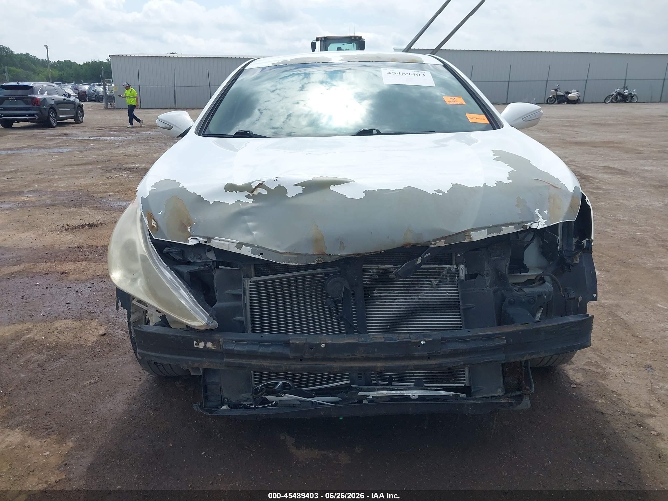 2014 Hyundai Sonata Gls White vin: 5NPEB4AC6EH912738