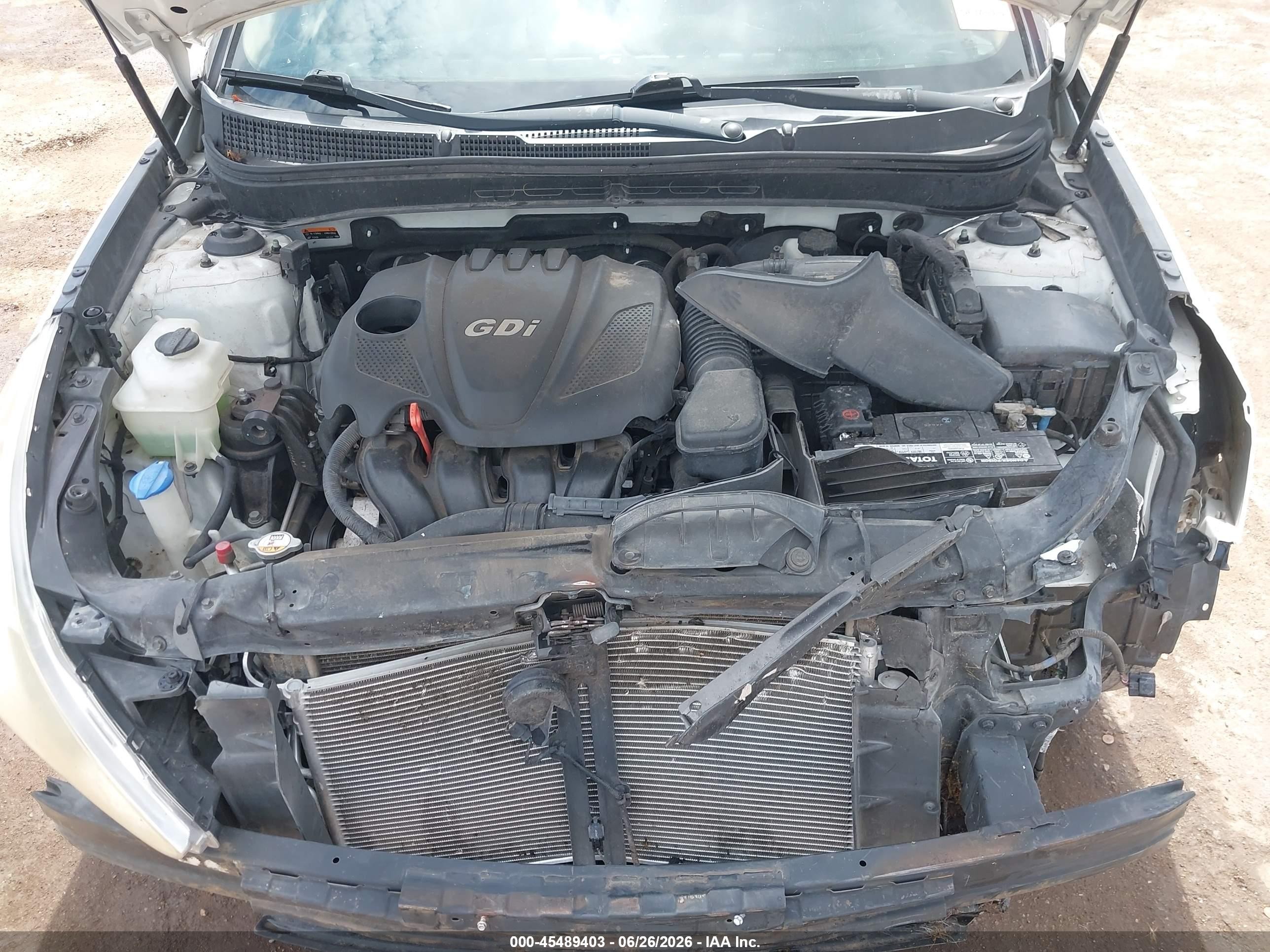 2014 Hyundai Sonata Gls White vin: 5NPEB4AC6EH912738