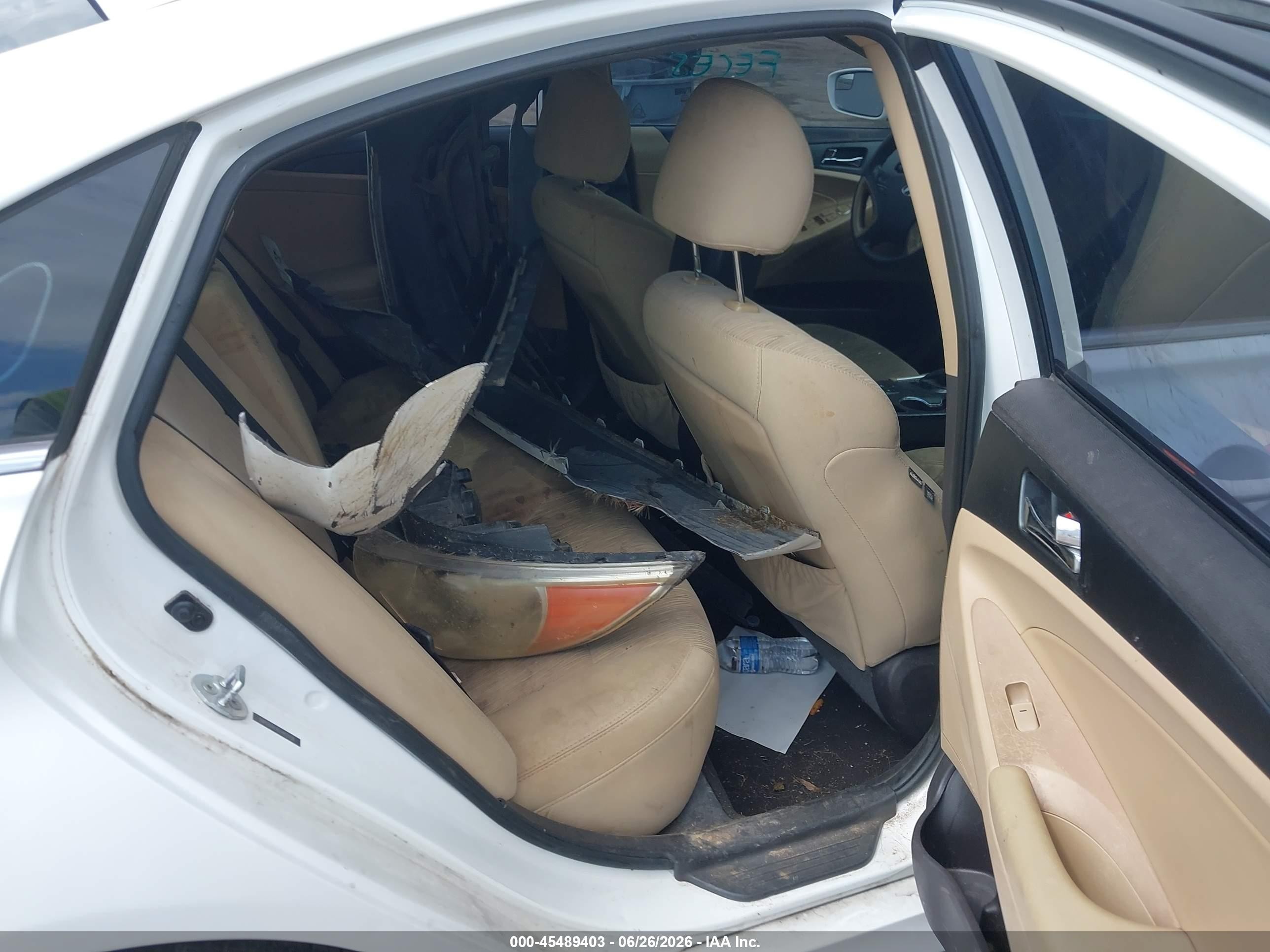 2014 Hyundai Sonata Gls White vin: 5NPEB4AC6EH912738