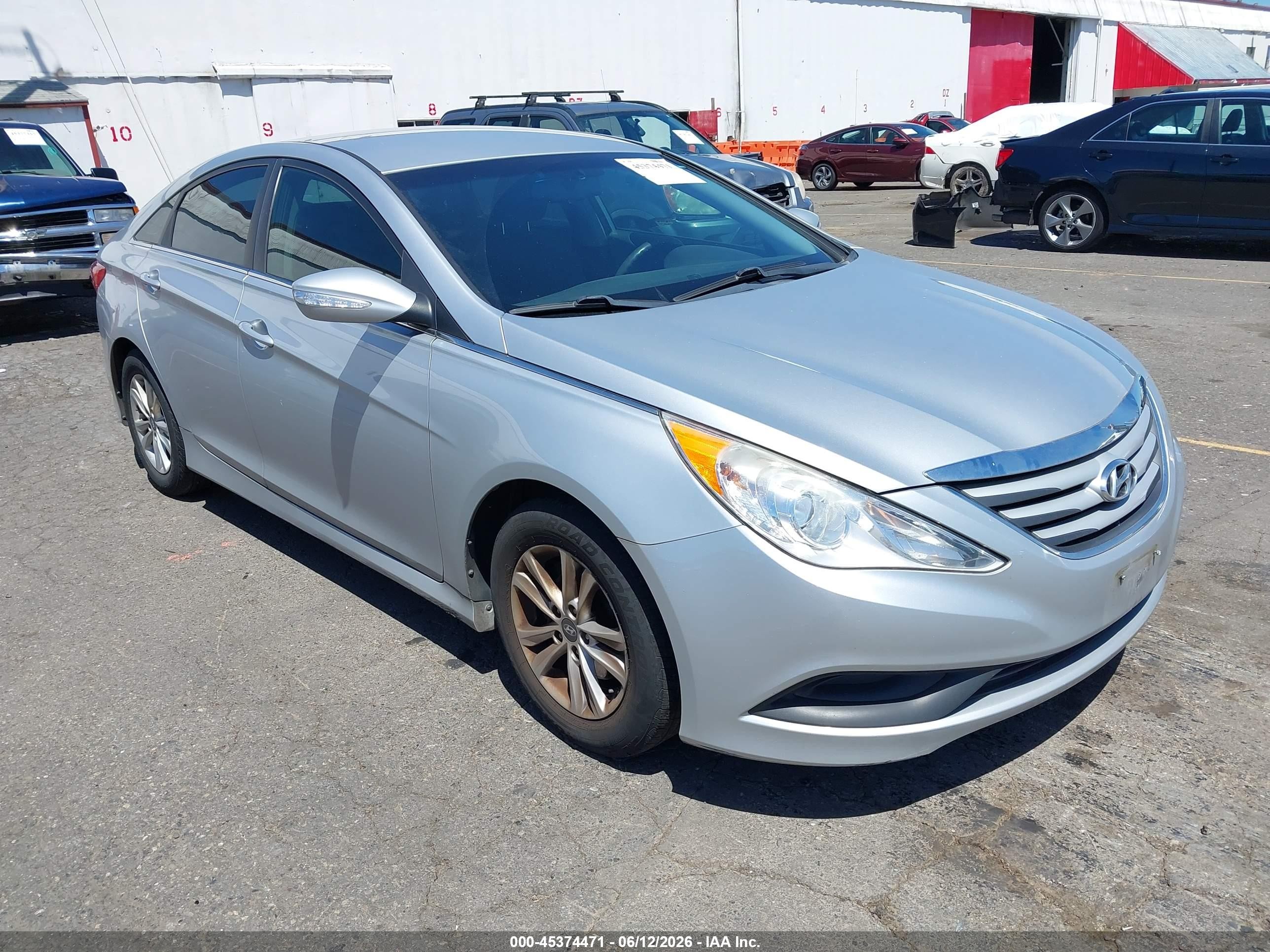 2014 Hyundai Sonata Gls Silver vin: 5NPEB4AC6EH913727