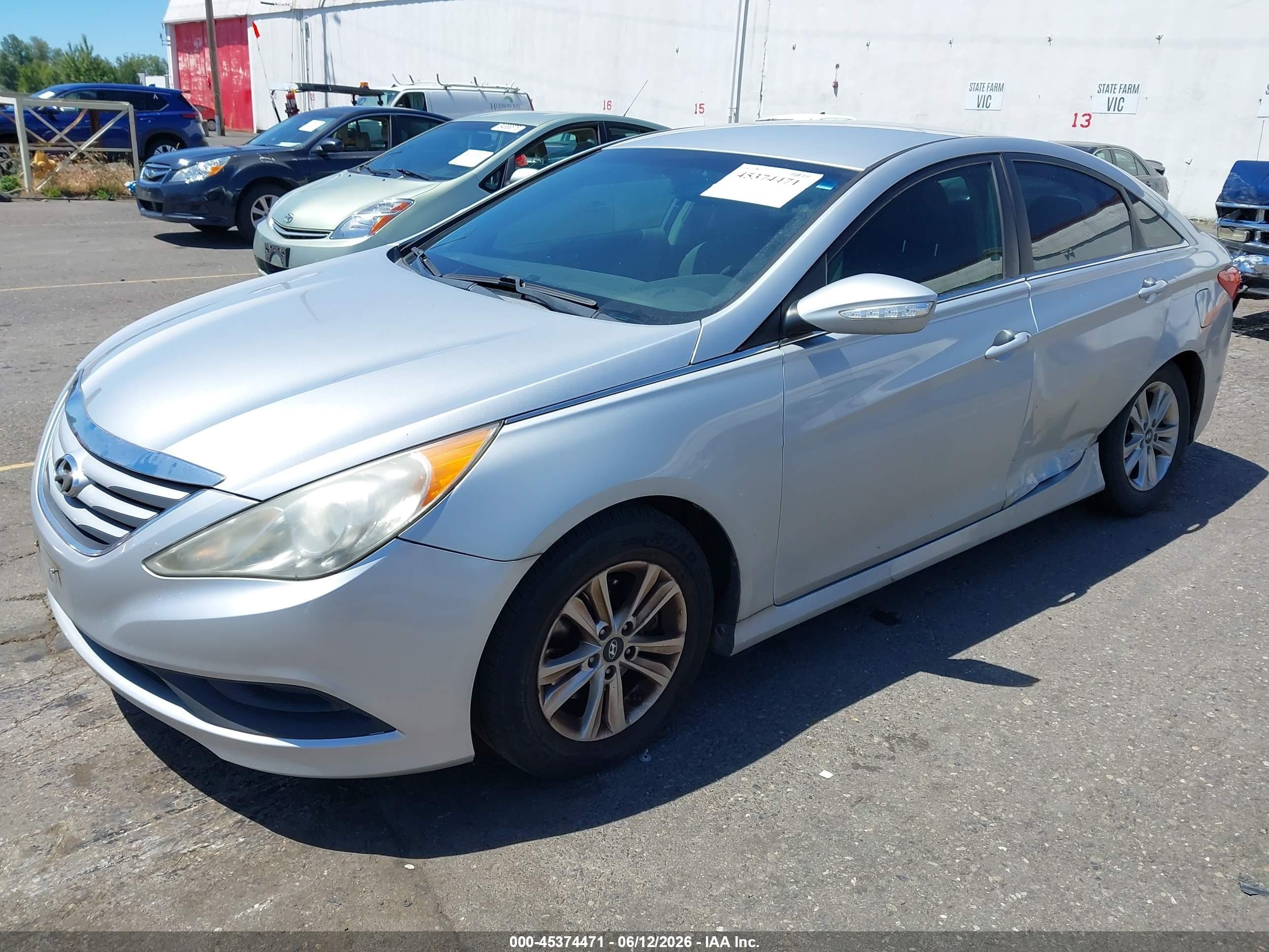 2014 Hyundai Sonata Gls Silver vin: 5NPEB4AC6EH913727