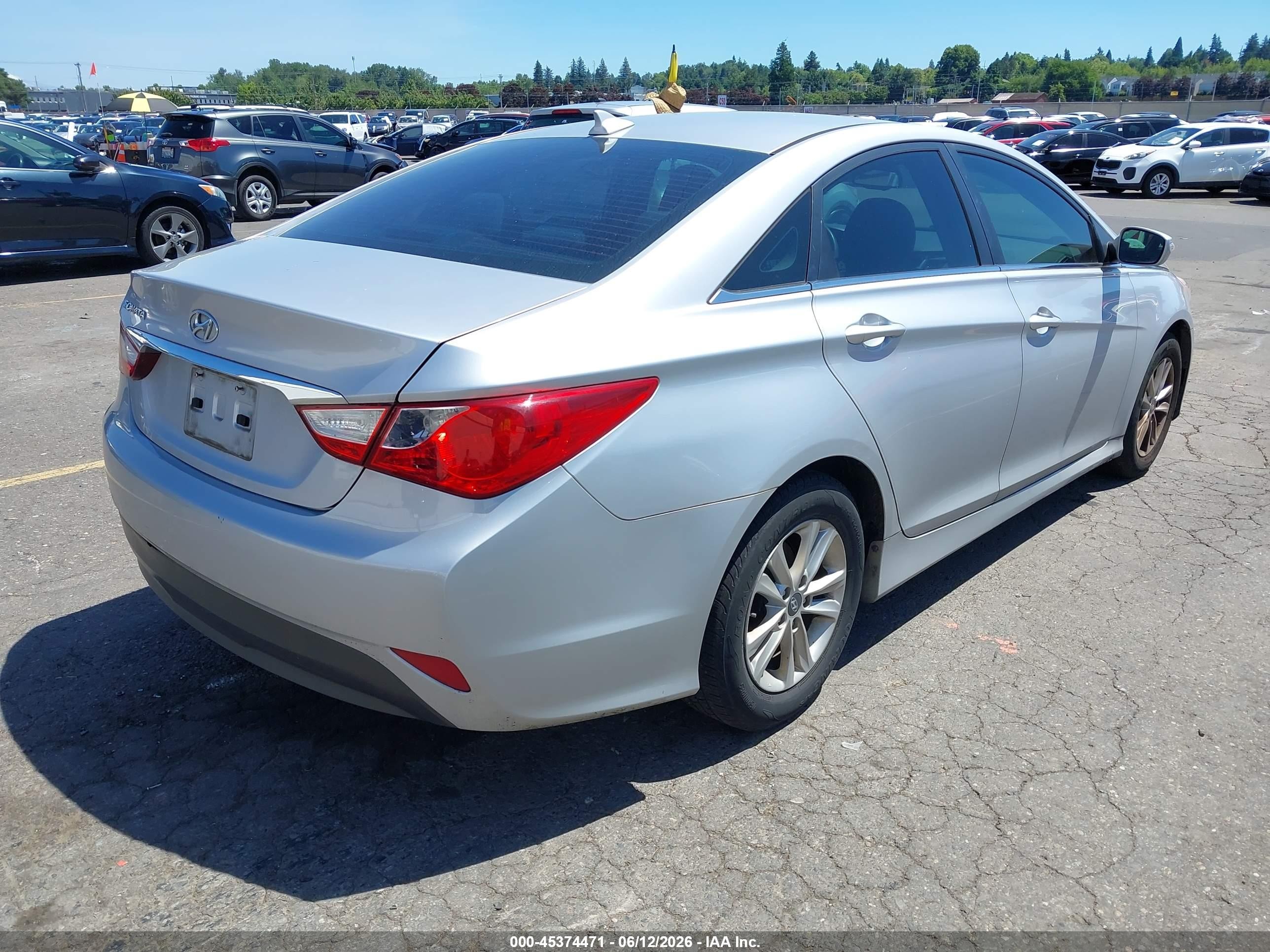 2014 Hyundai Sonata Gls Silver vin: 5NPEB4AC6EH913727
