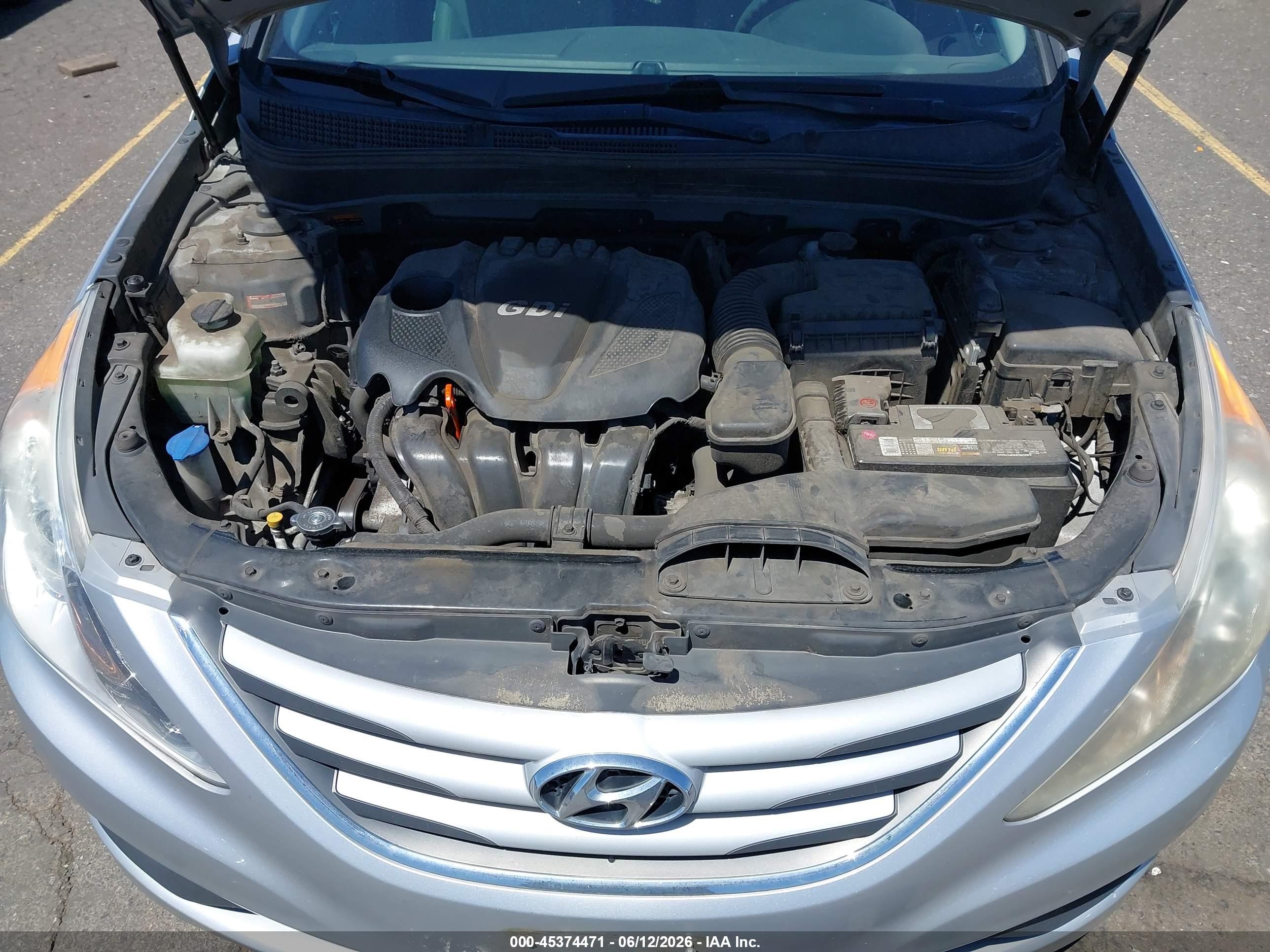 2014 Hyundai Sonata Gls Silver vin: 5NPEB4AC6EH913727