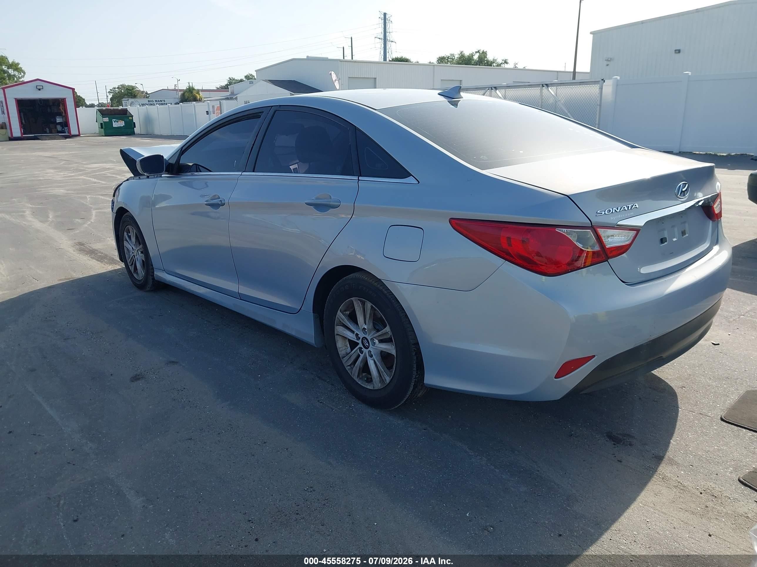 2014 Hyundai Sonata Gls Light Blue vin: 5NPEB4AC6EH914313