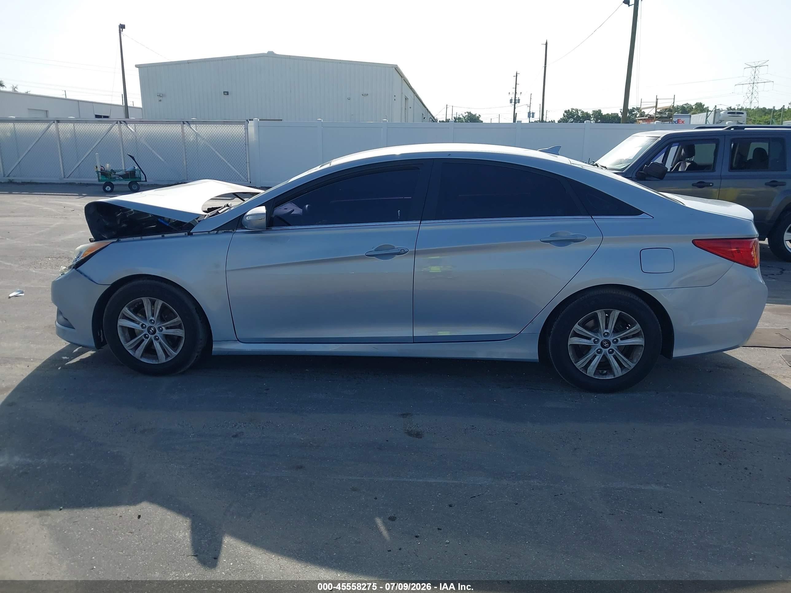 2014 Hyundai Sonata Gls Light Blue vin: 5NPEB4AC6EH914313