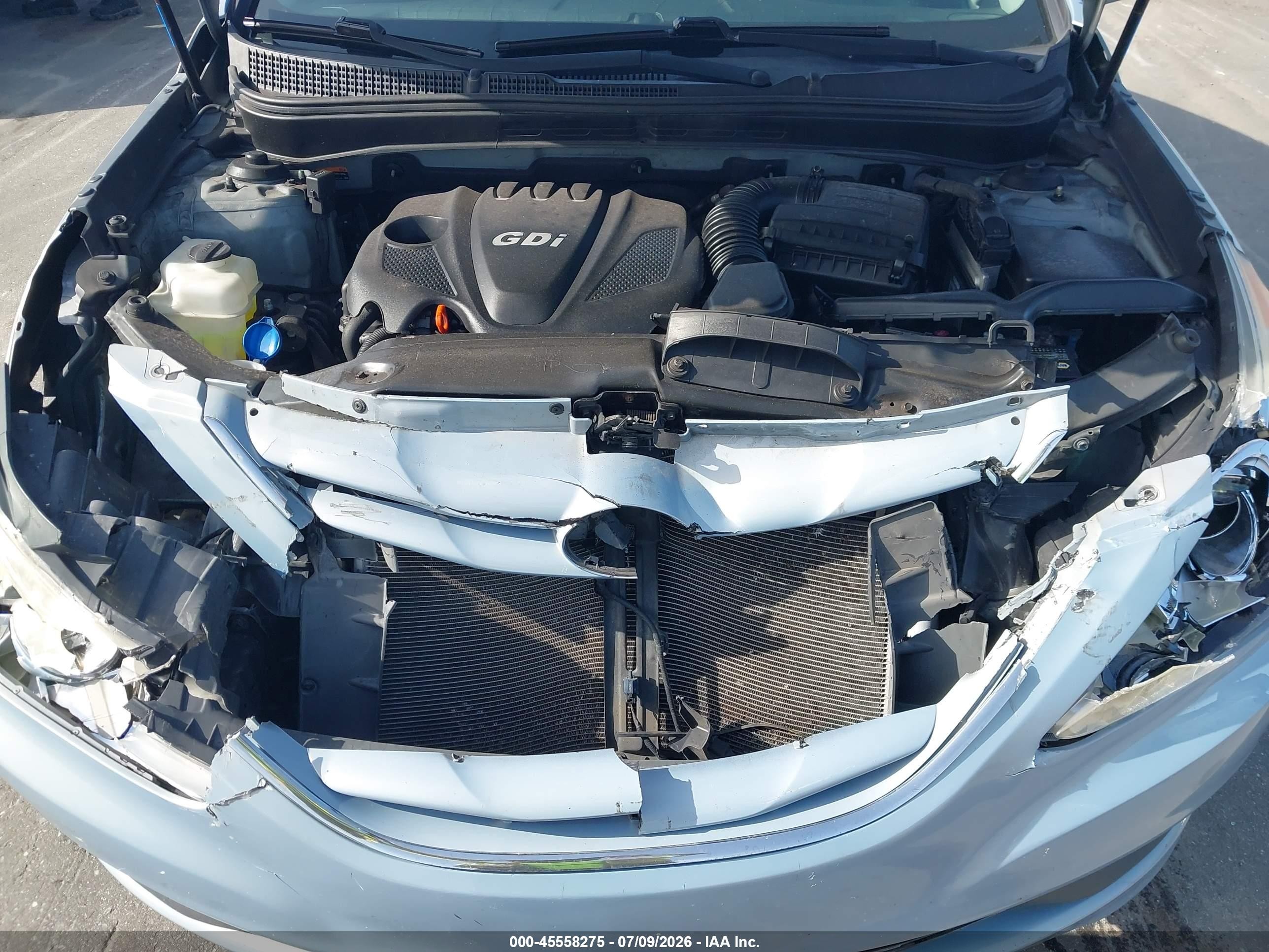 2014 Hyundai Sonata Gls Light Blue vin: 5NPEB4AC6EH914313