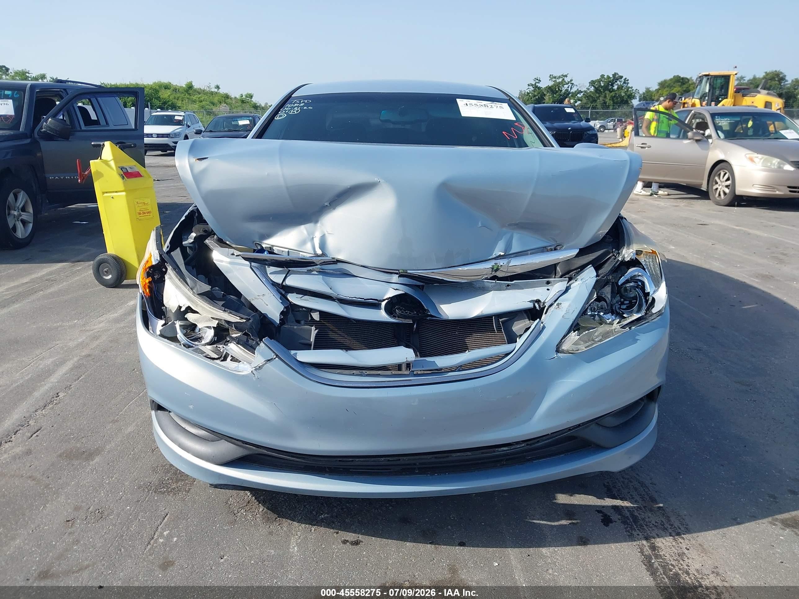 2014 Hyundai Sonata Gls Light Blue vin: 5NPEB4AC6EH914313
