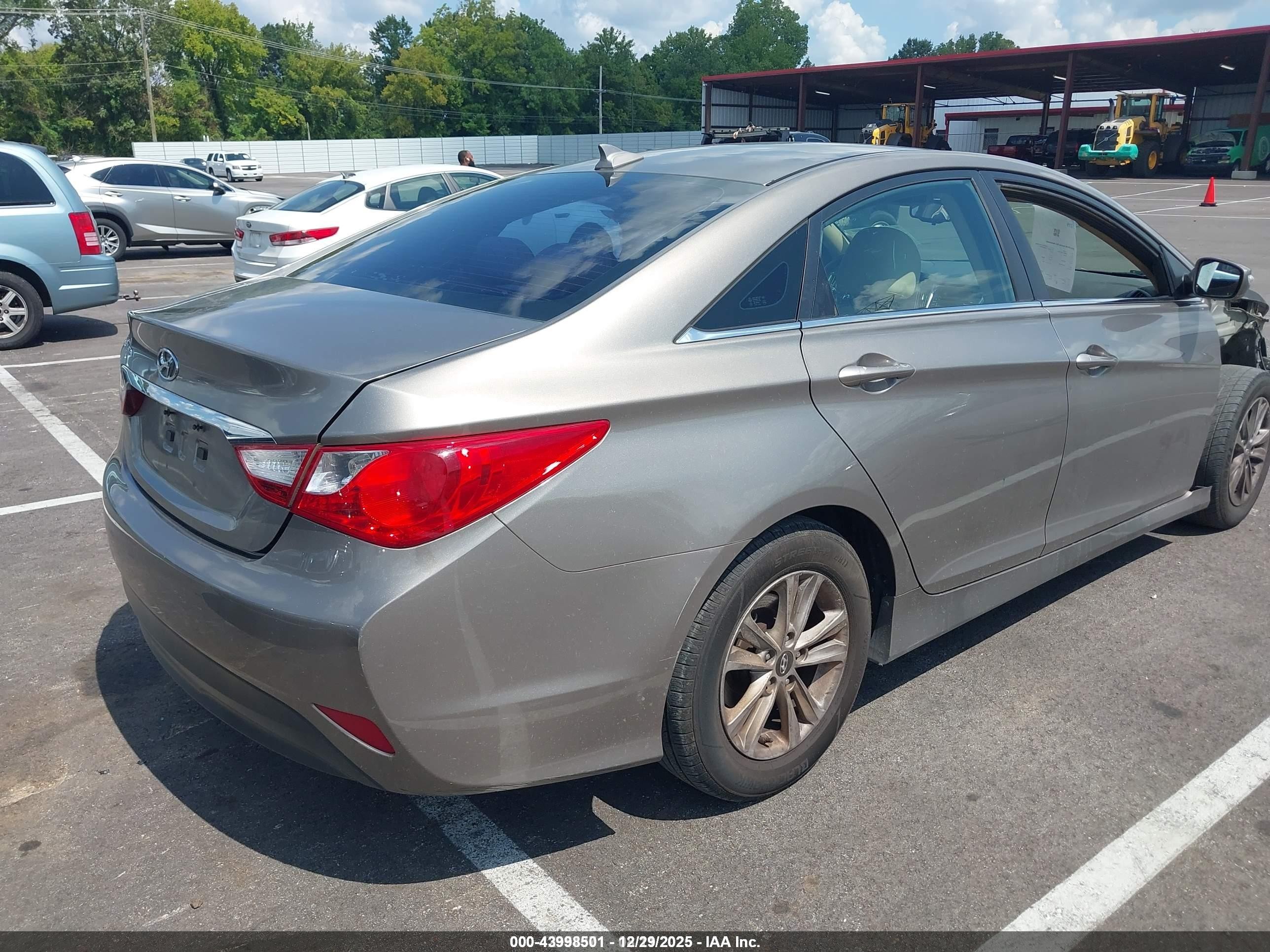2014 Hyundai Sonata Gls Gray vin: 5NPEB4AC6EH917115