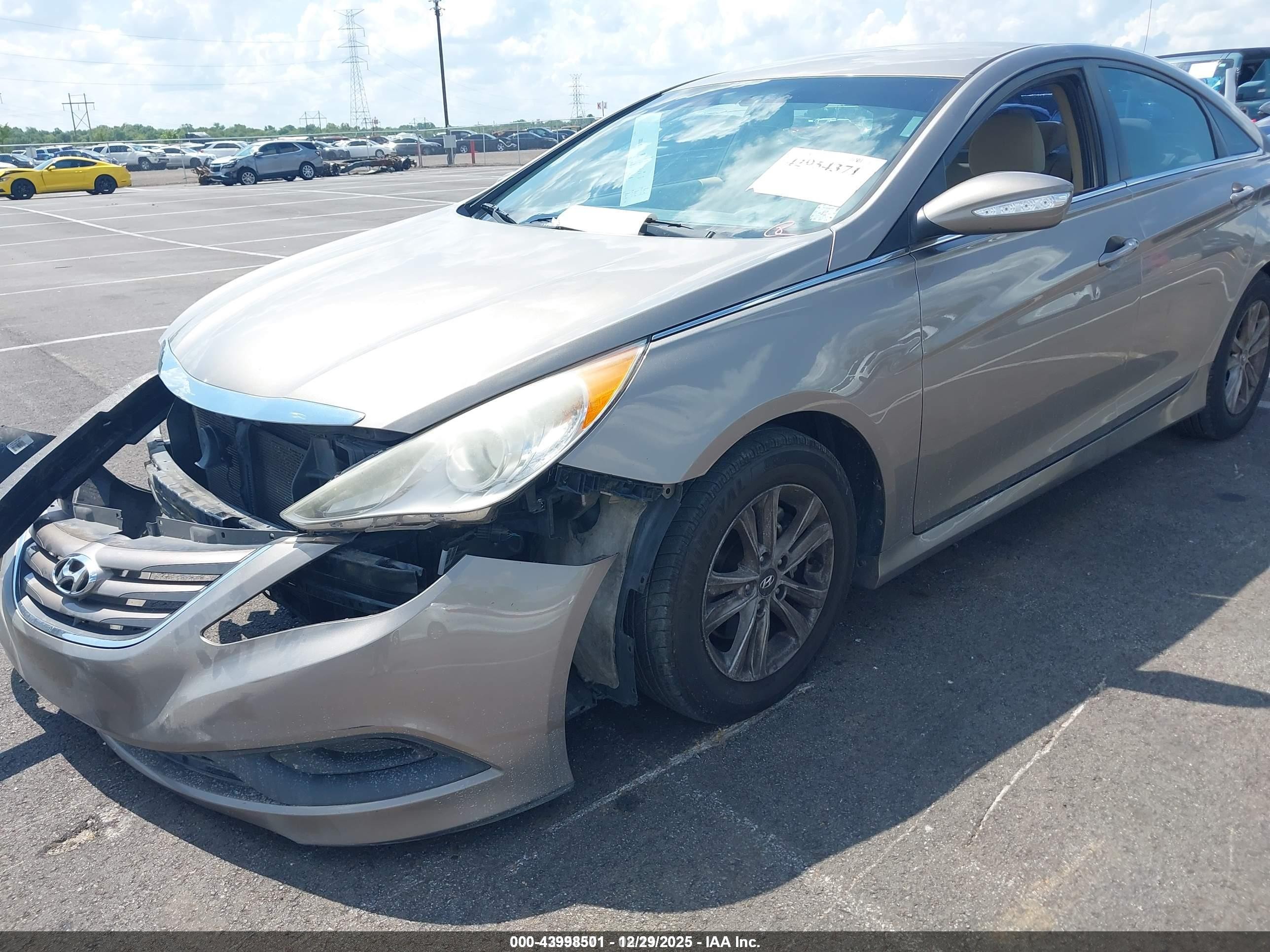 2014 Hyundai Sonata Gls Gray vin: 5NPEB4AC6EH917115