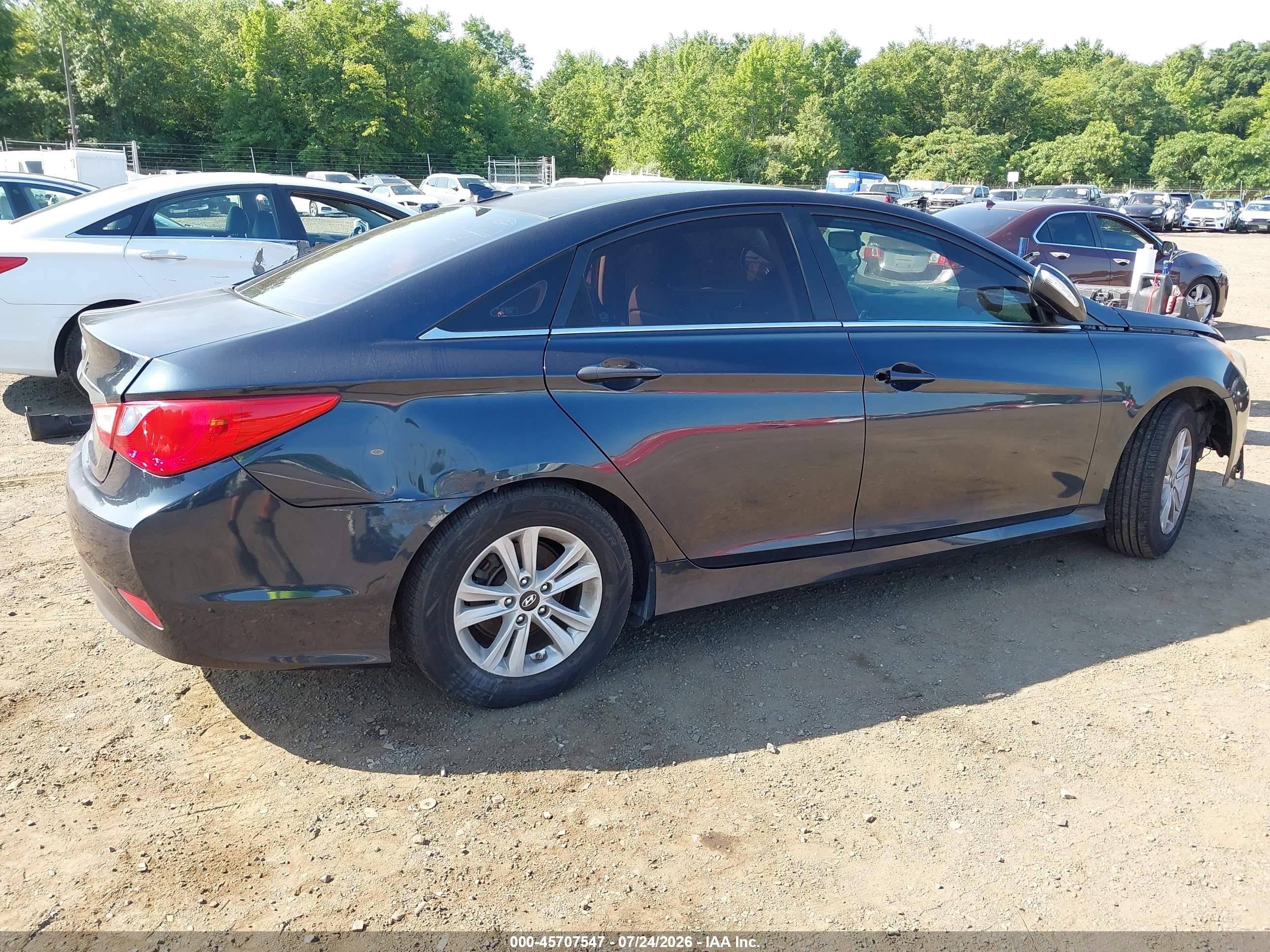 2014 Hyundai Sonata Gls Black vin: 5NPEB4AC6EH919365