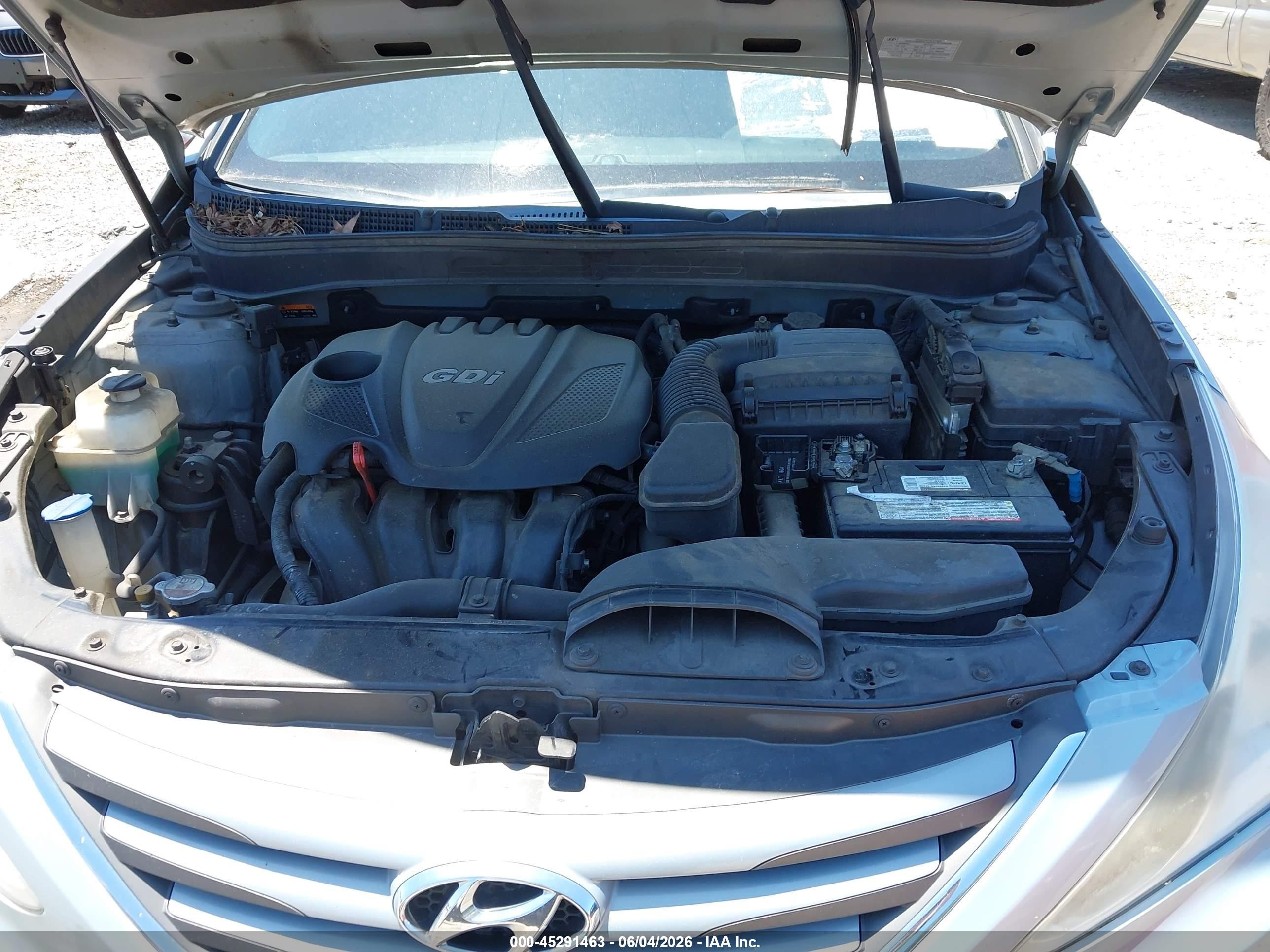 2014 Hyundai Sonata Gls Silver vin: 5NPEB4AC6EH919835