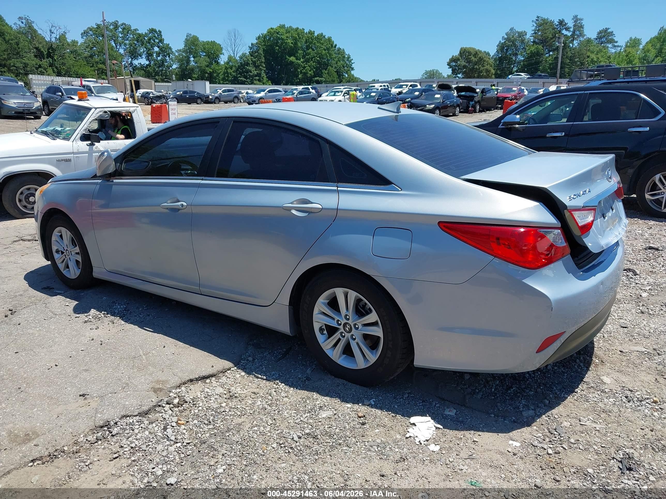 2014 Hyundai Sonata Gls Silver vin: 5NPEB4AC6EH919835