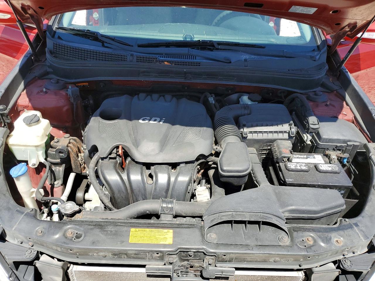 2014 Hyundai Sonata Gls Red vin: 5NPEB4AC6EH922671