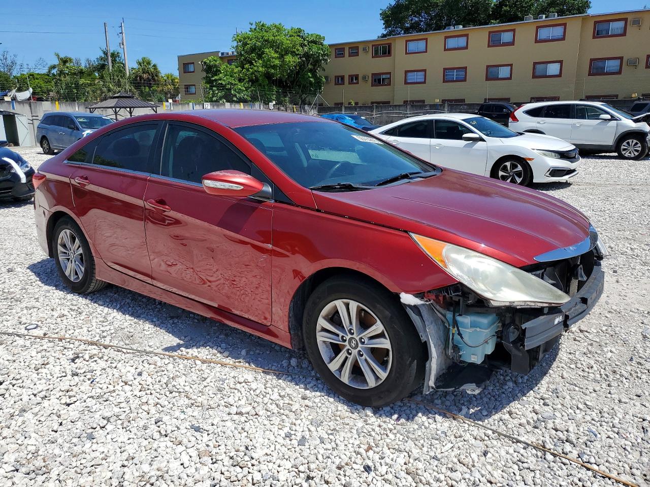 2014 Hyundai Sonata Gls Red vin: 5NPEB4AC6EH922671