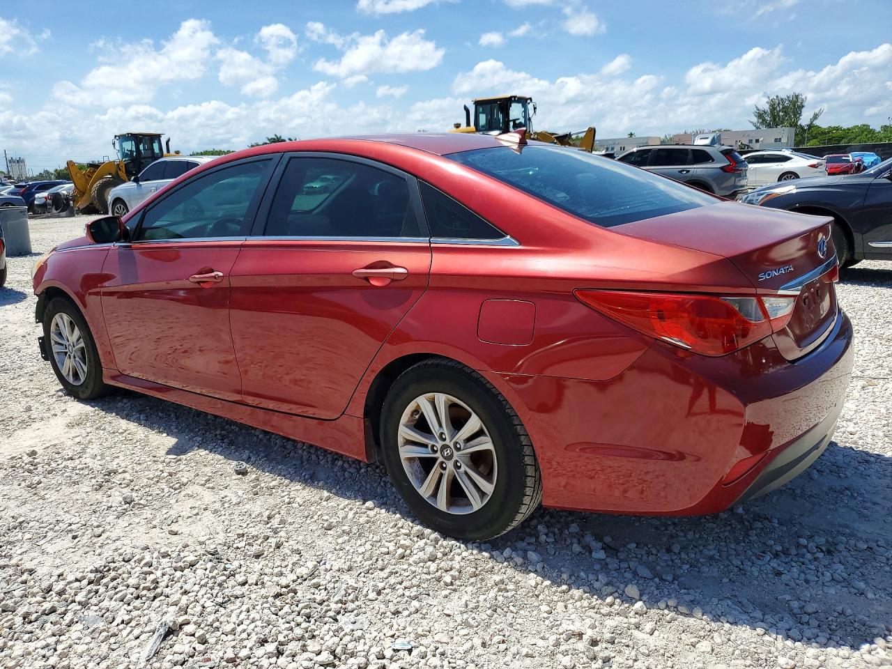 2014 Hyundai Sonata Gls Red vin: 5NPEB4AC6EH922671