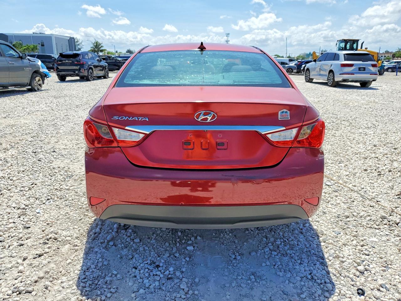 2014 Hyundai Sonata Gls Red vin: 5NPEB4AC6EH922671
