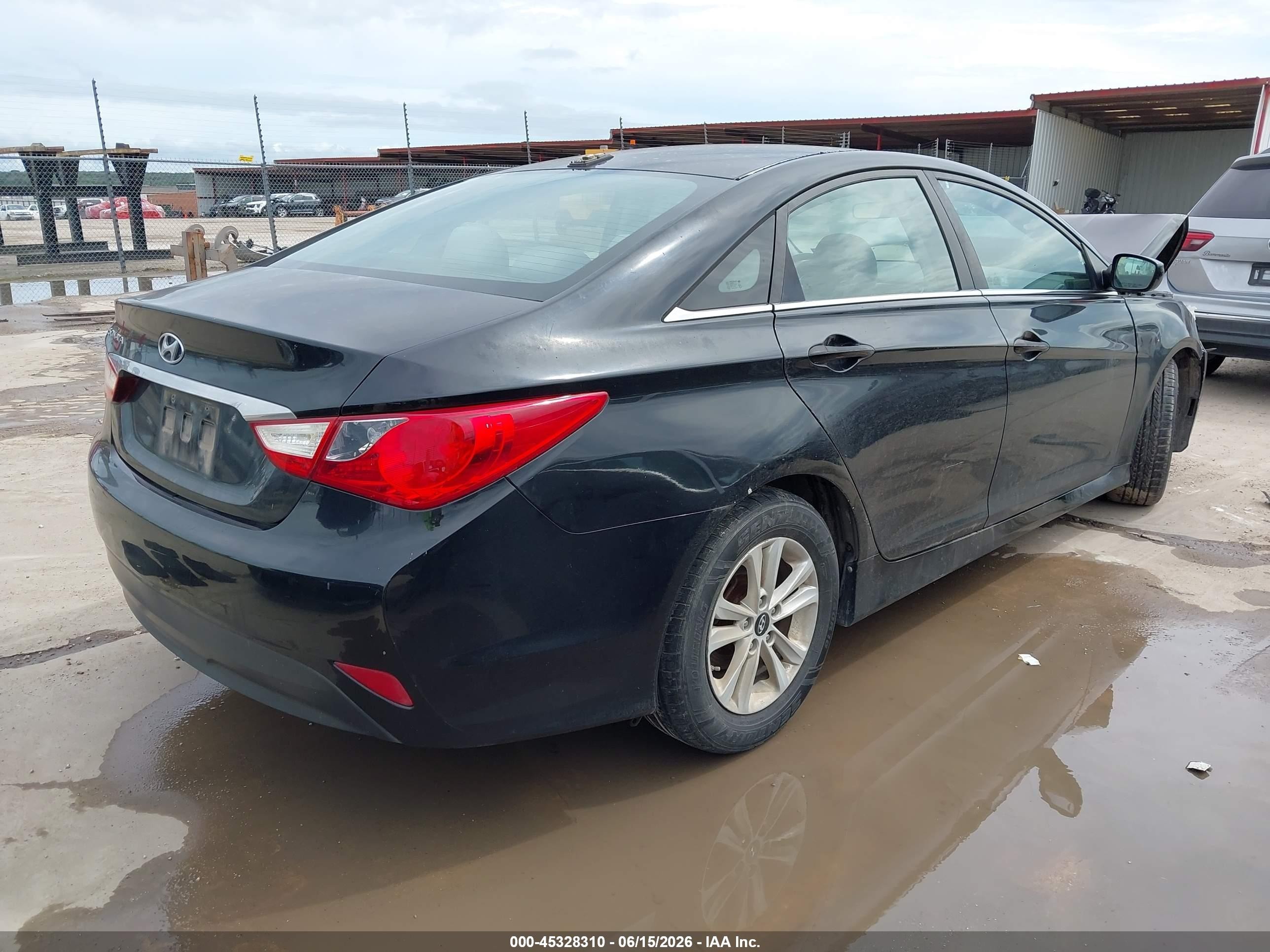 2014 Hyundai Sonata Gls Black vin: 5NPEB4AC6EH924971