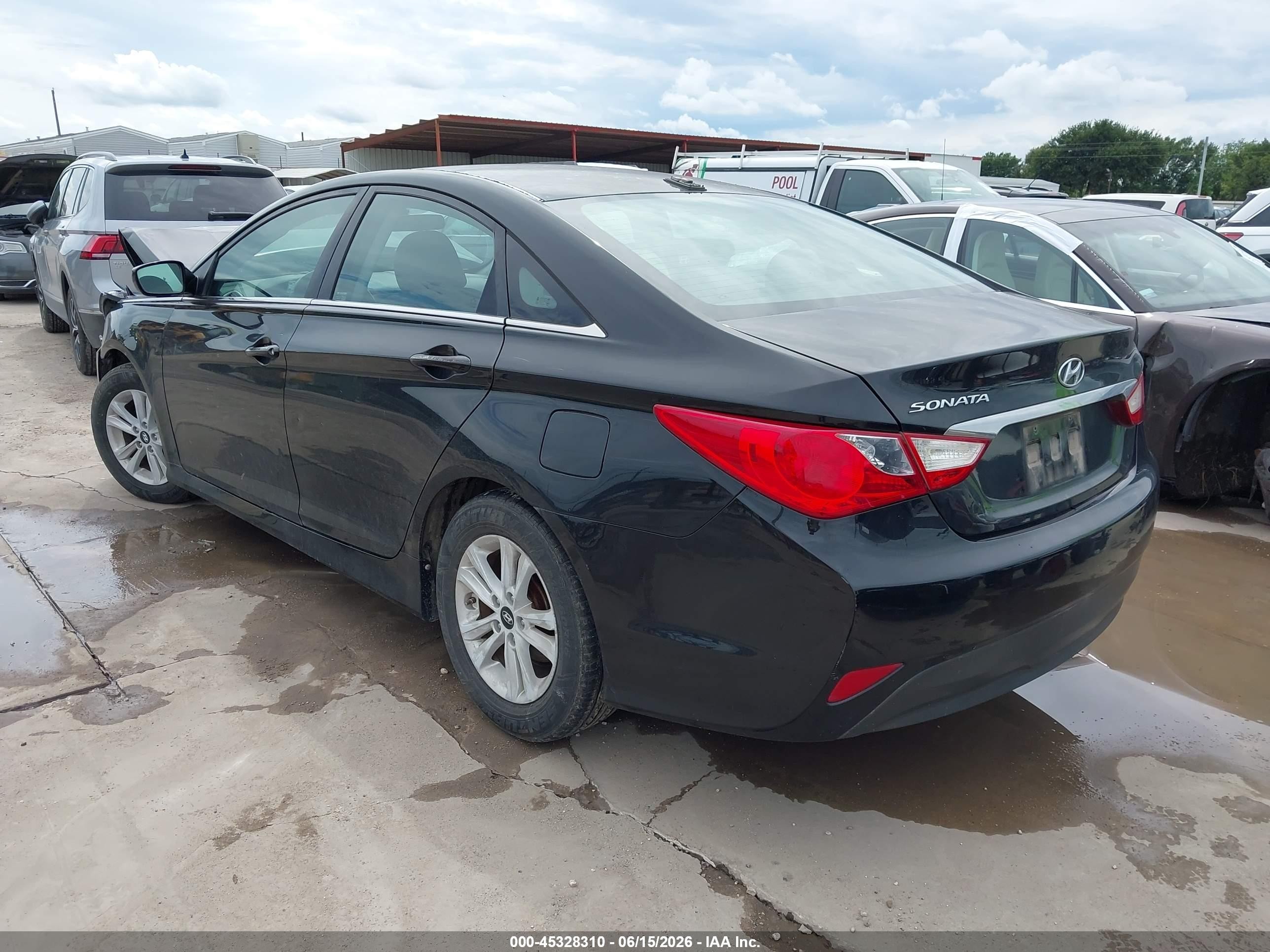 2014 Hyundai Sonata Gls Black vin: 5NPEB4AC6EH924971