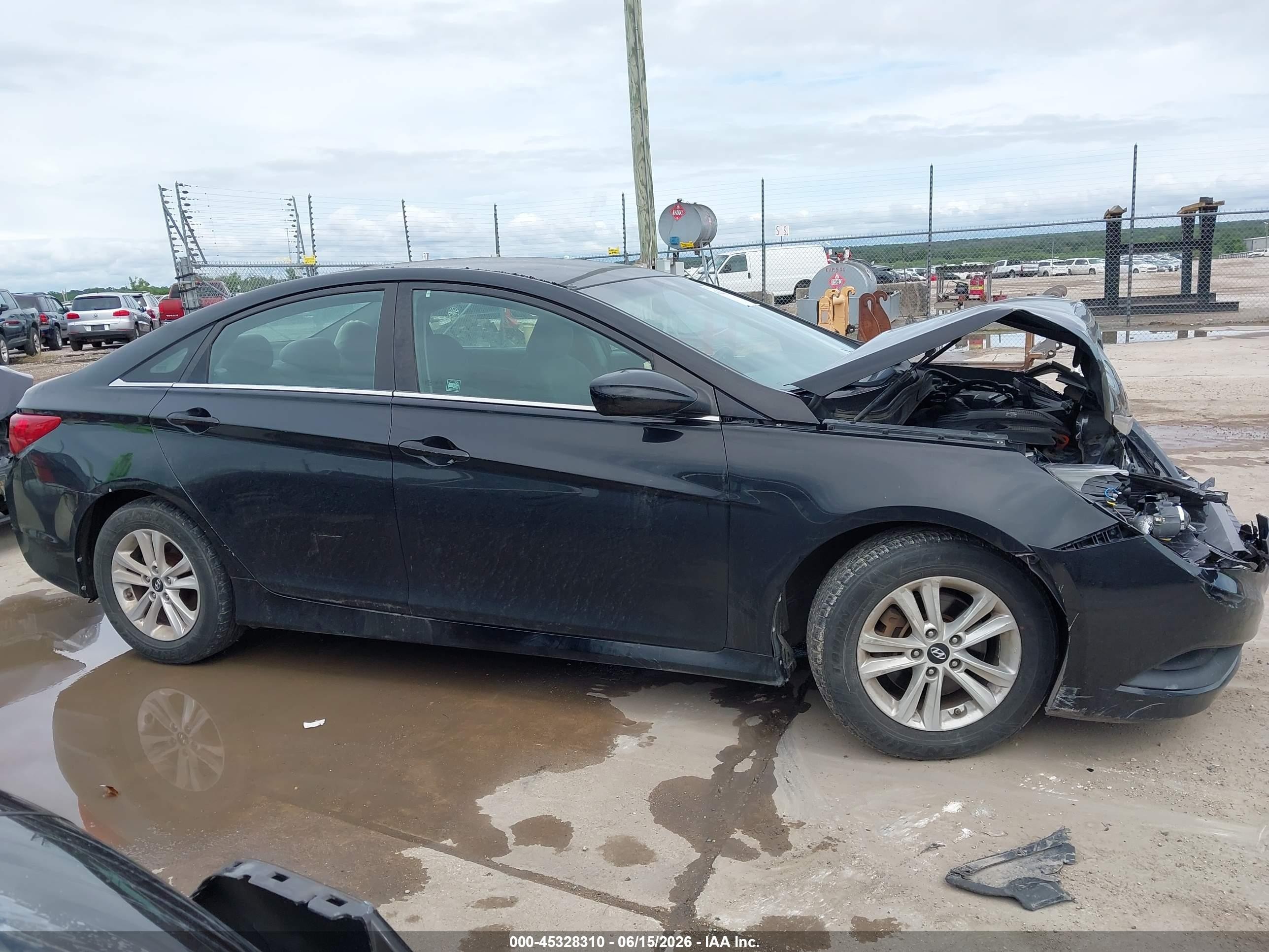 2014 Hyundai Sonata Gls Black vin: 5NPEB4AC6EH924971
