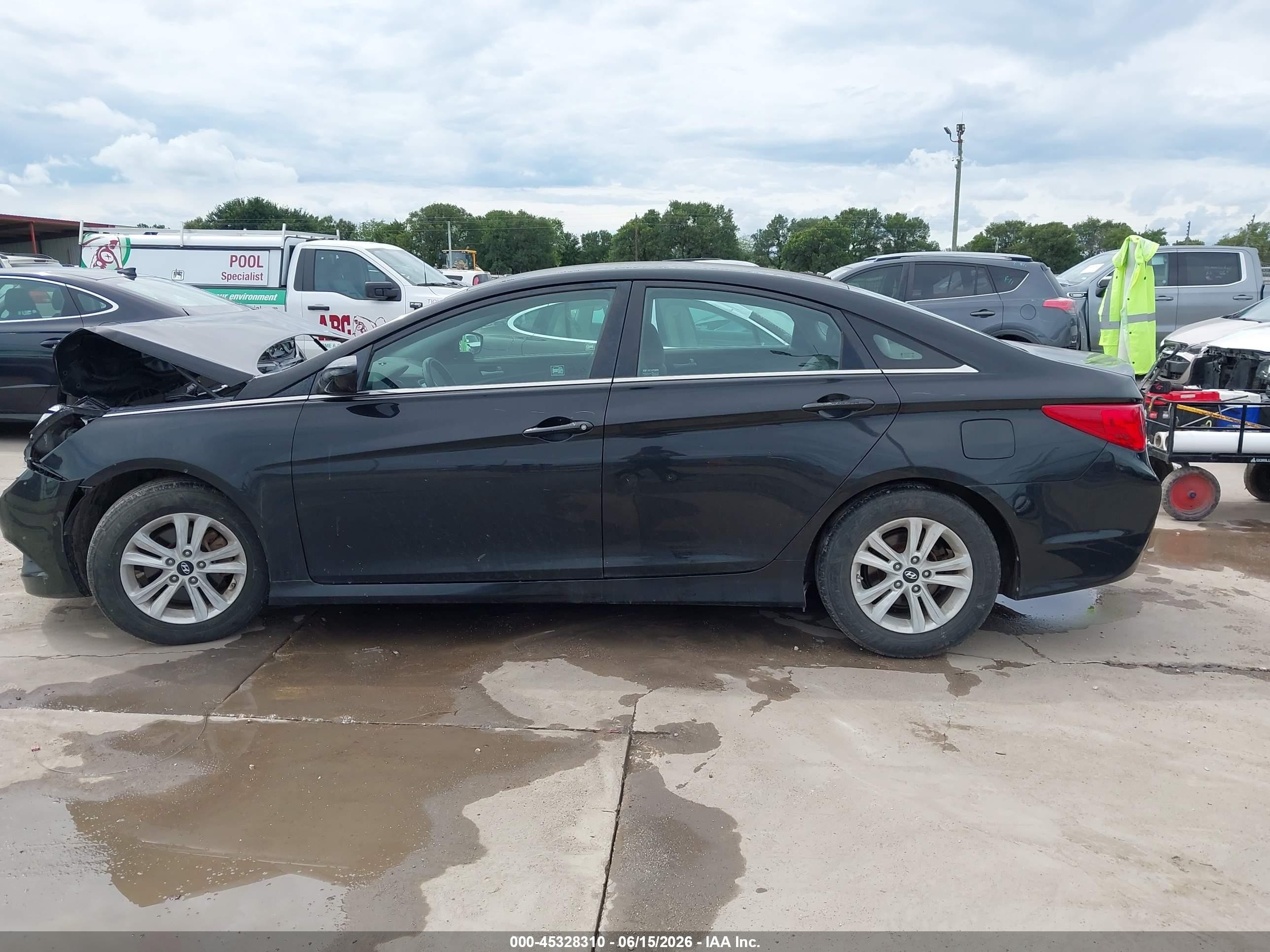 2014 Hyundai Sonata Gls Black vin: 5NPEB4AC6EH924971