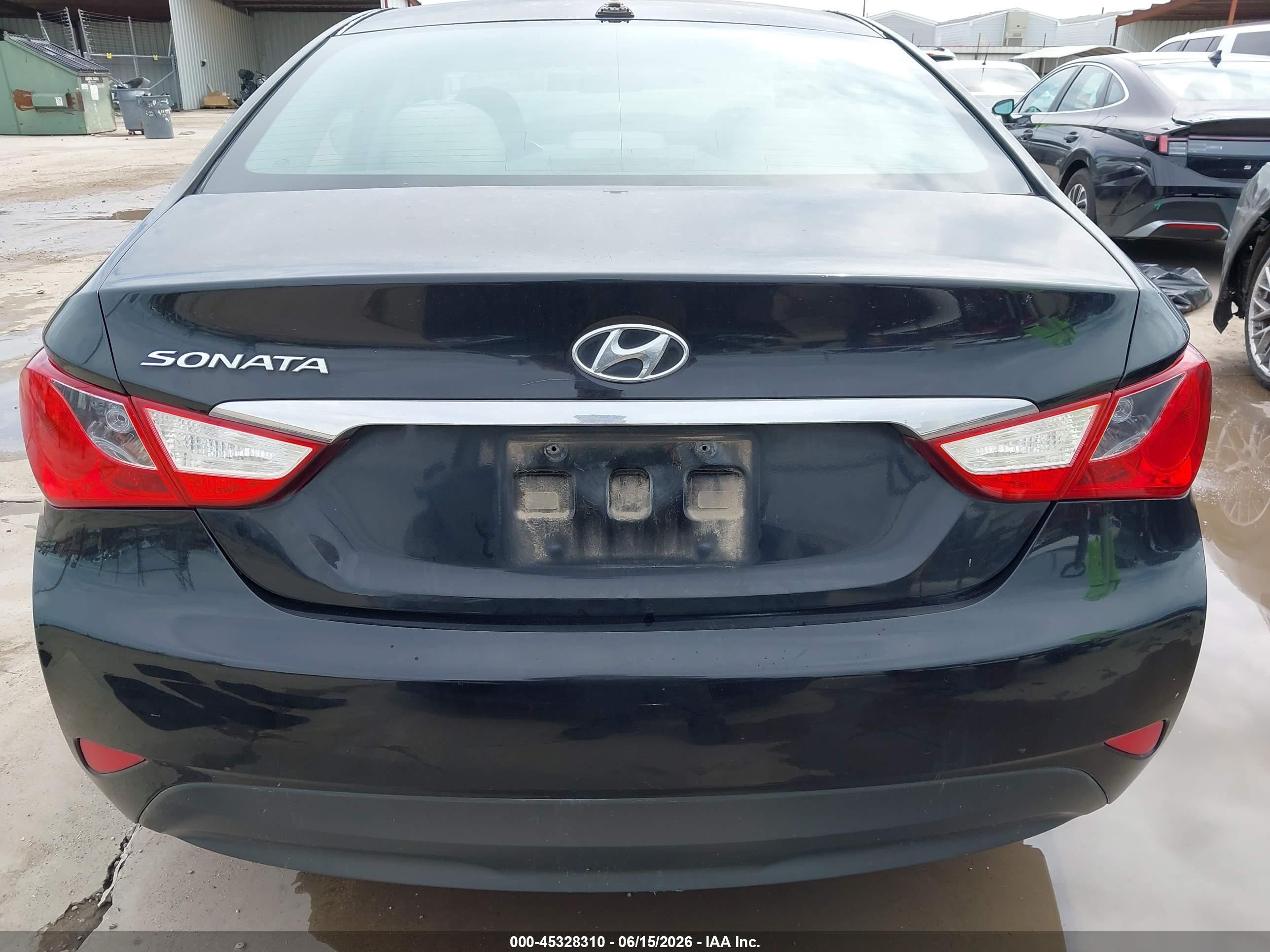 2014 Hyundai Sonata Gls Black vin: 5NPEB4AC6EH924971