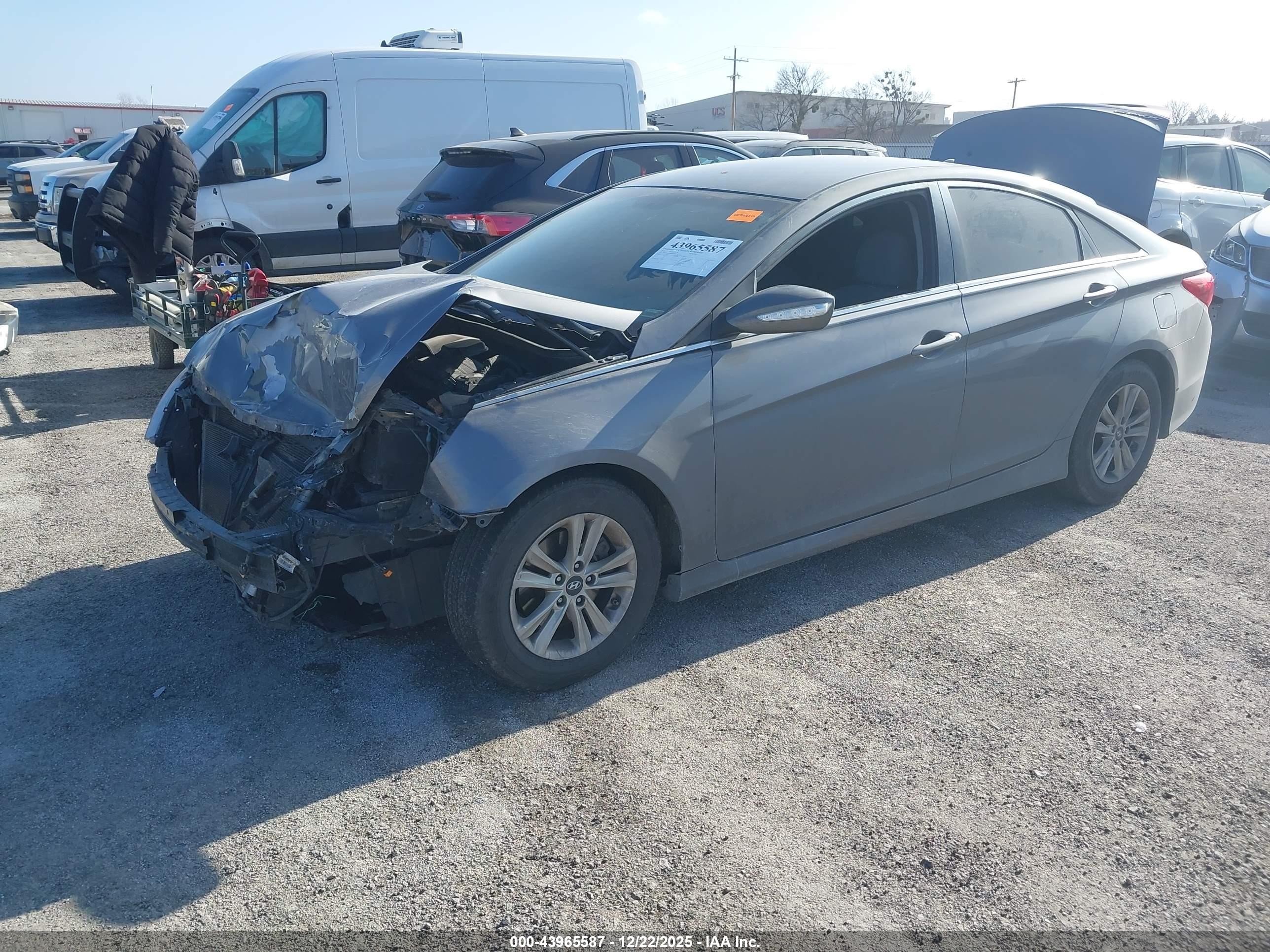2014 Hyundai Sonata Gls Gray vin: 5NPEB4AC6EH930866