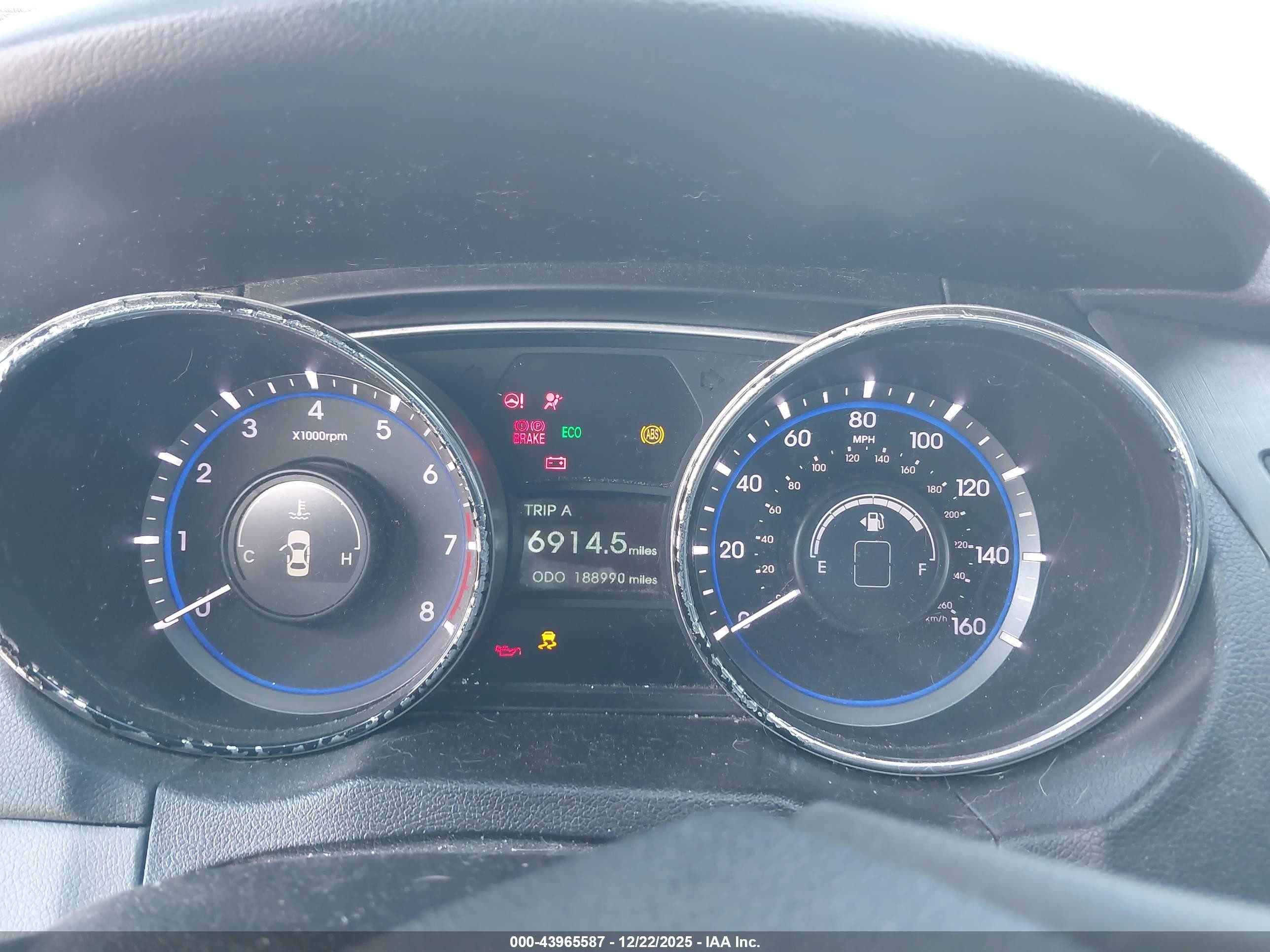 2014 Hyundai Sonata Gls Gray vin: 5NPEB4AC6EH930866