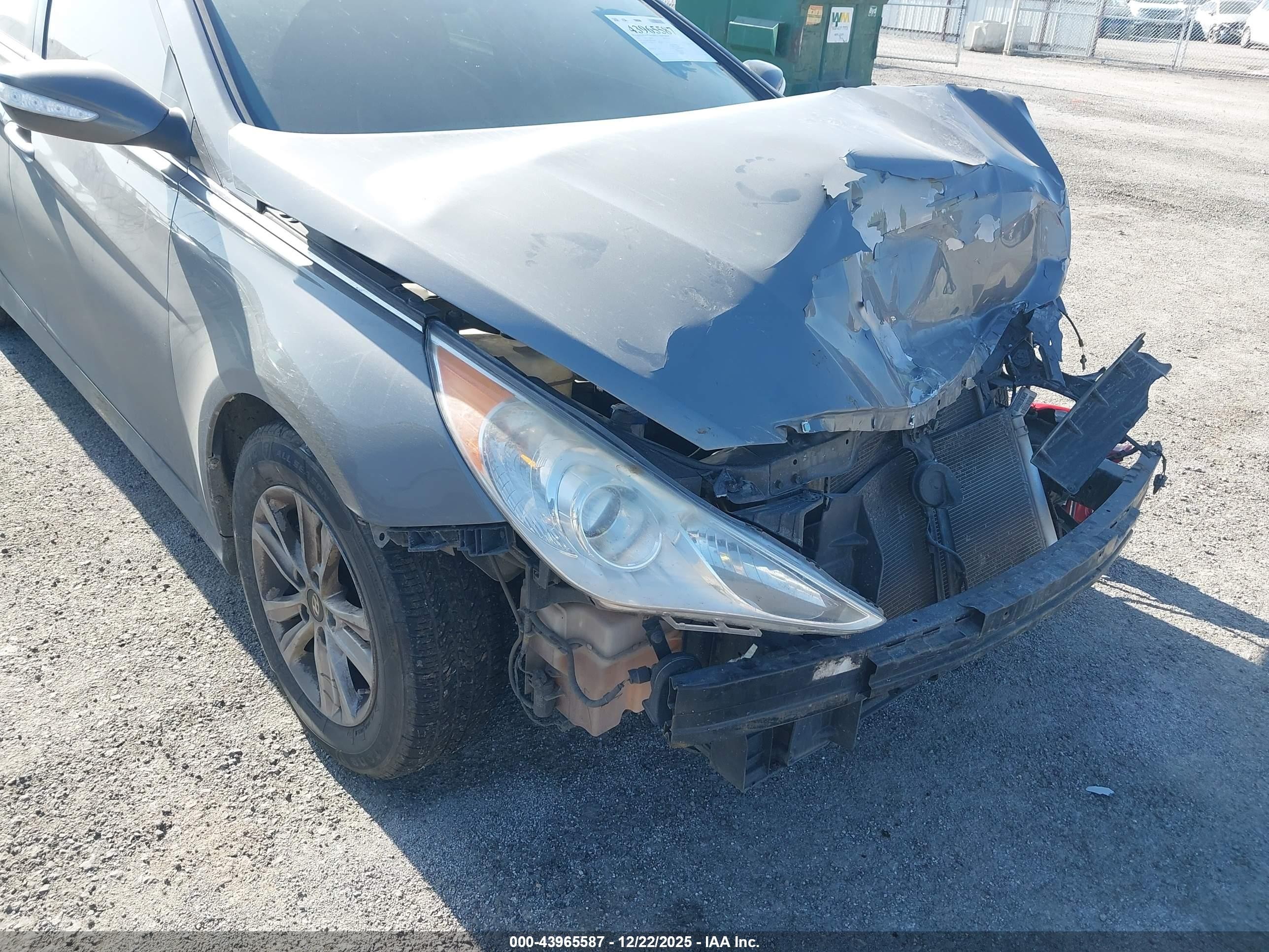 2014 Hyundai Sonata Gls Gray vin: 5NPEB4AC6EH930866