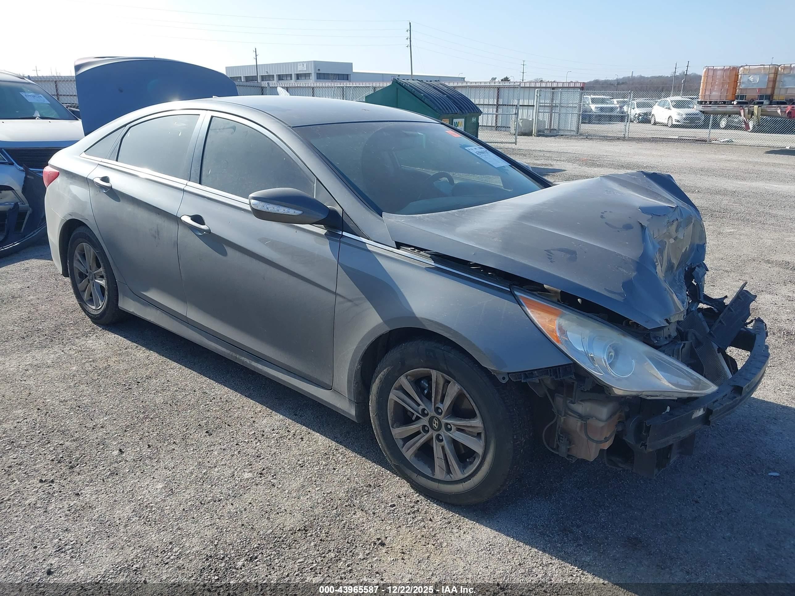 2014 Hyundai Sonata Gls Gray vin: 5NPEB4AC6EH930866