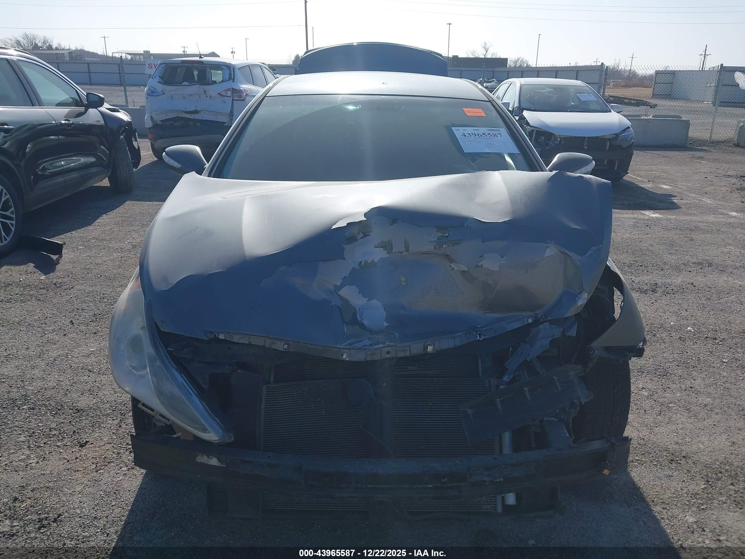 2014 Hyundai Sonata Gls Gray vin: 5NPEB4AC6EH930866