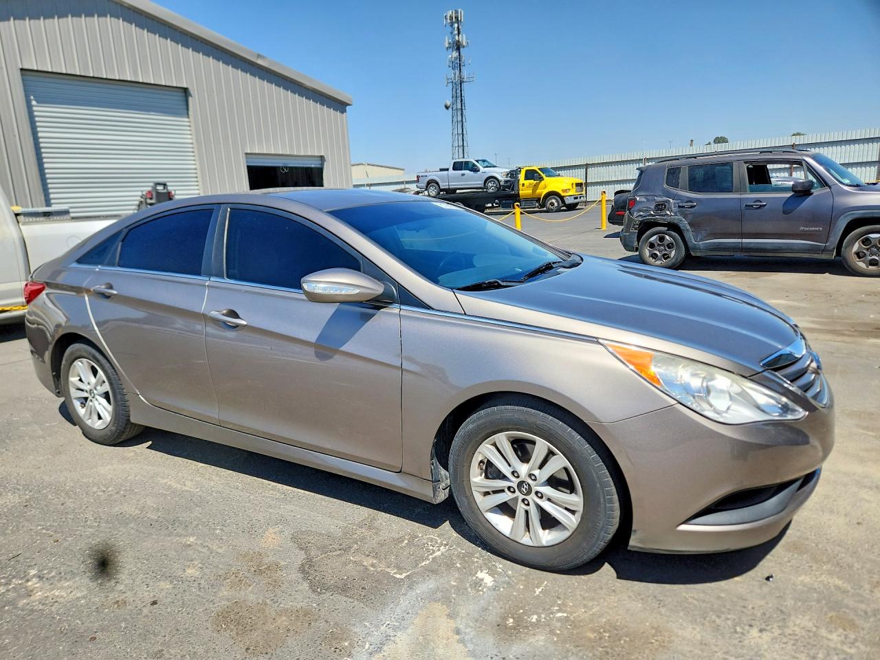 2014 Hyundai Sonata Gls Gray vin: 5NPEB4AC6EH935422
