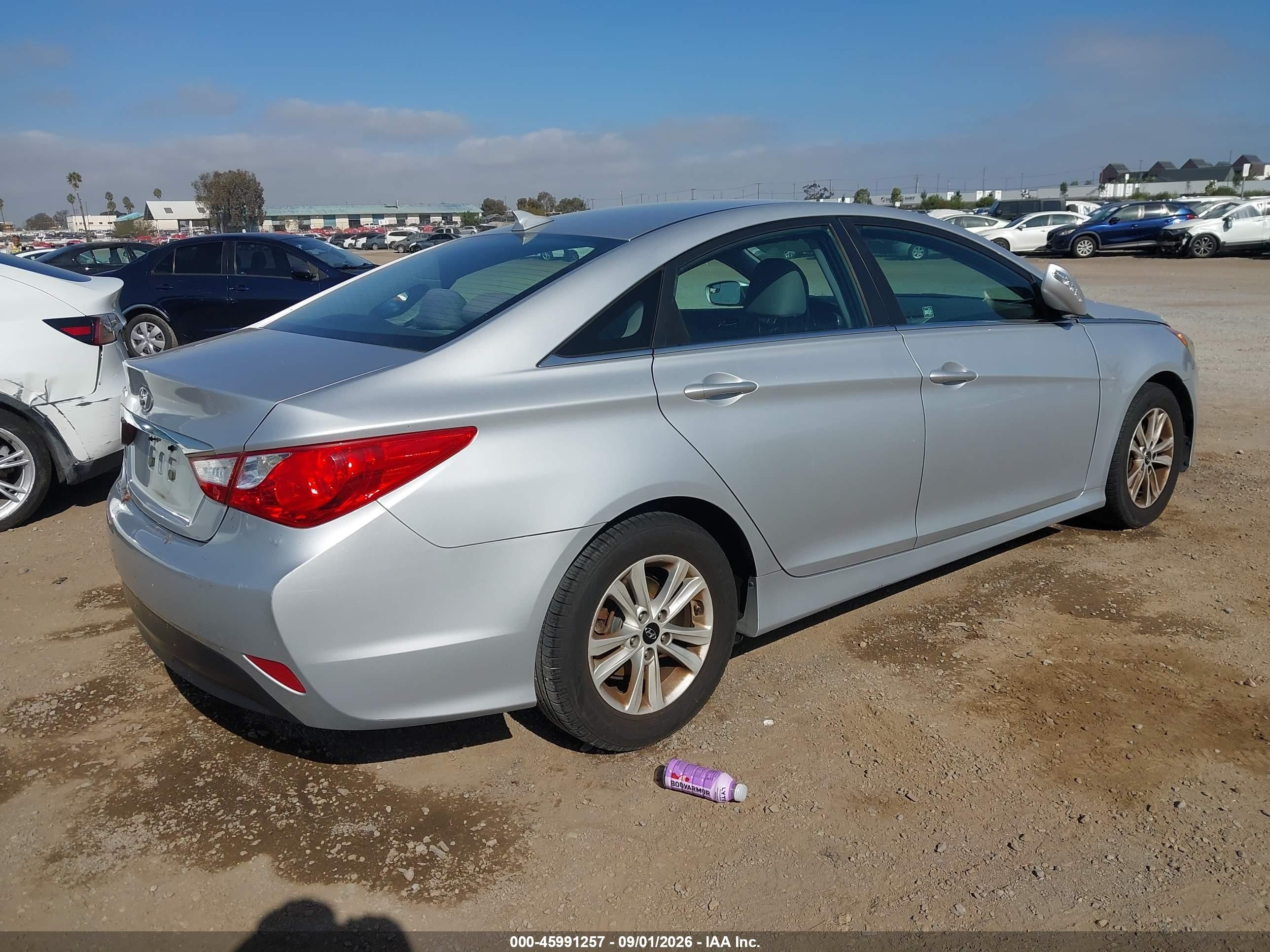 2014 Hyundai Sonata Gls Silver vin: 5NPEB4AC6EH936716