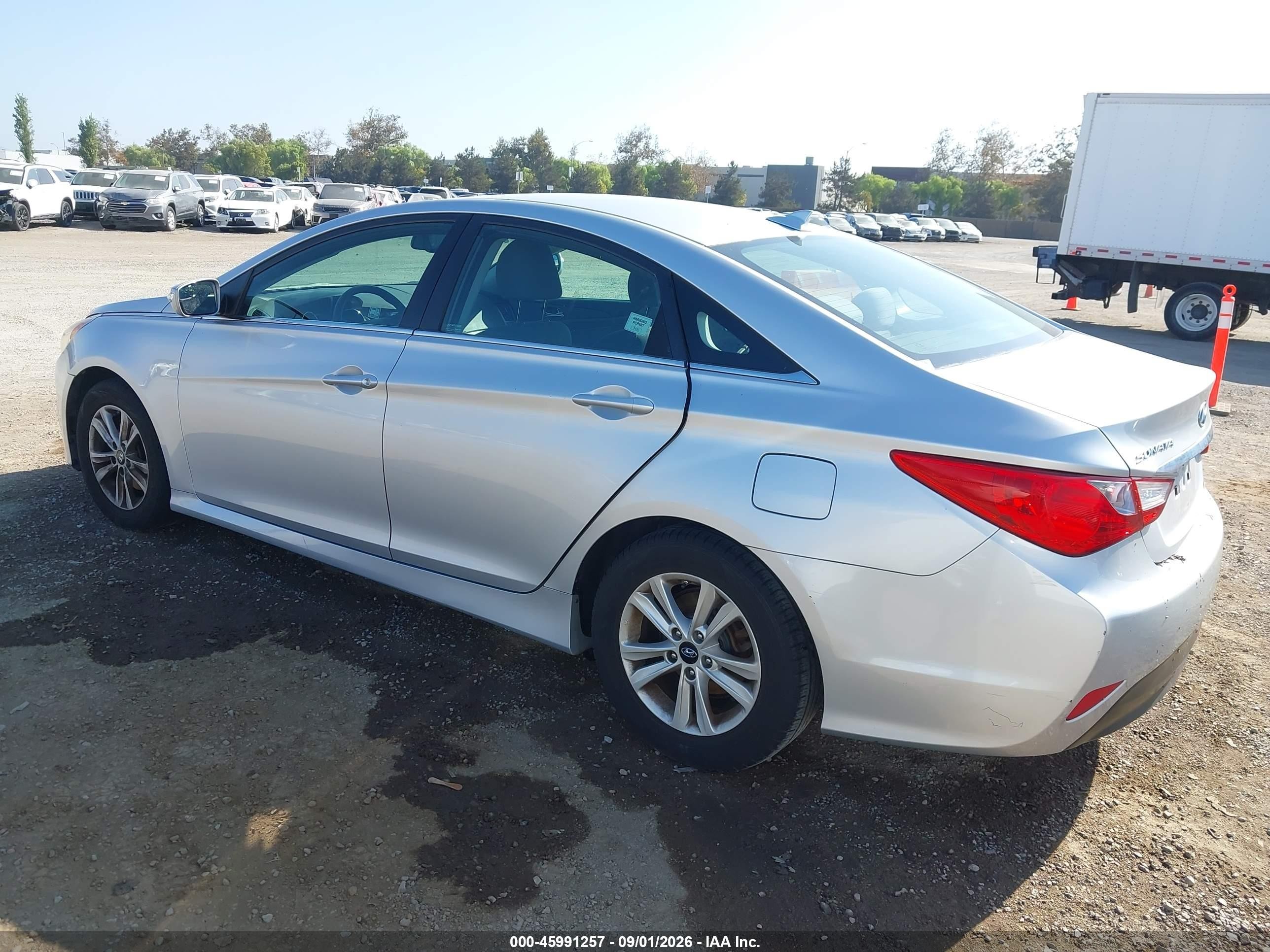 2014 Hyundai Sonata Gls Silver vin: 5NPEB4AC6EH936716