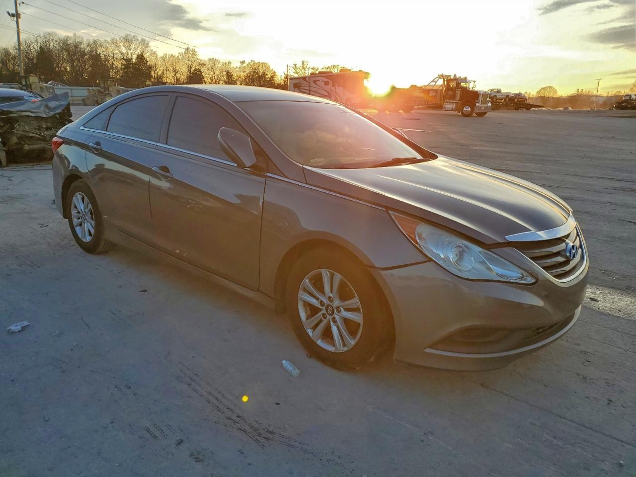 2014 Hyundai Sonata Gls Gray vin: 5NPEB4AC6EH938921