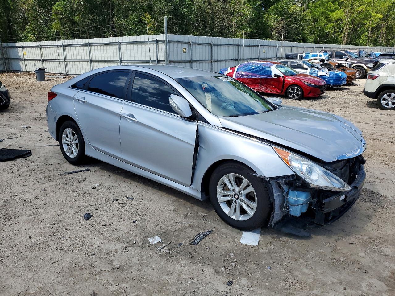 2014 Hyundai Sonata Gls Silver vin: 5NPEB4AC6EH939759