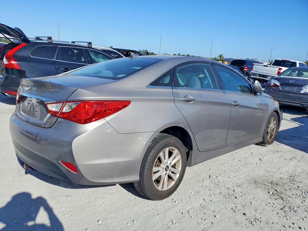 2014 Hyundai Sonata Gls Silver vin: 5NPEB4AC6EH940345