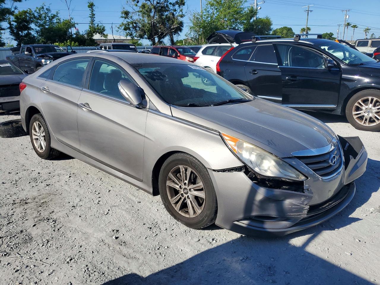 2014 Hyundai Sonata Gls Silver vin: 5NPEB4AC6EH940345